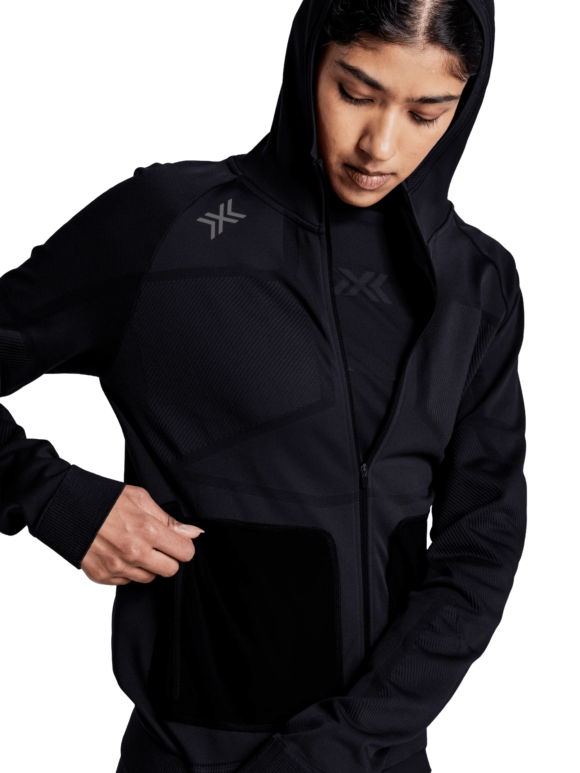 x-socks-x-ential-hooded-jacket-kapuzenjacke-x-black-m-damen image 7