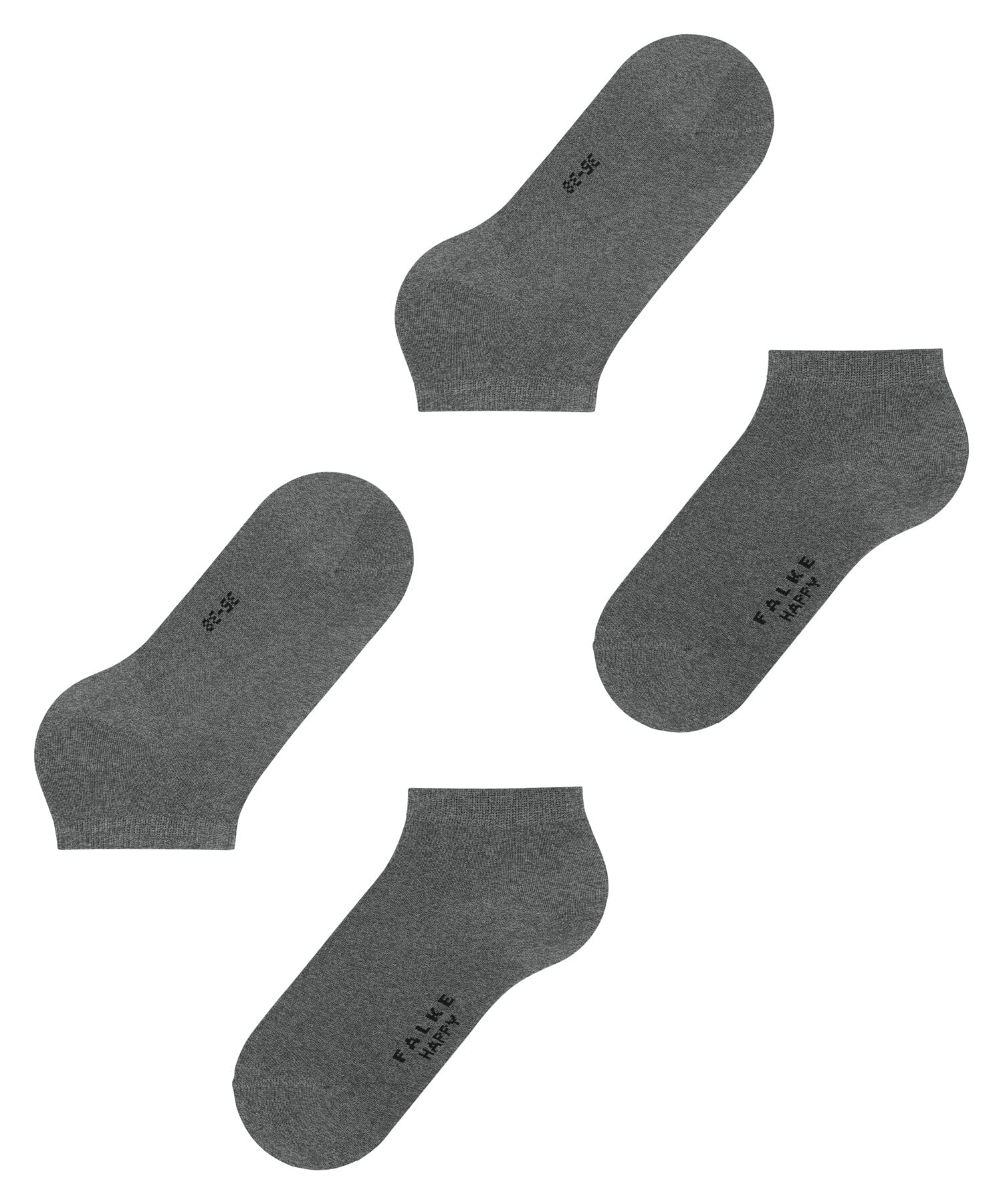falke-happy-sneakersocken-damen-grau-2-paar-baumwolle image 5