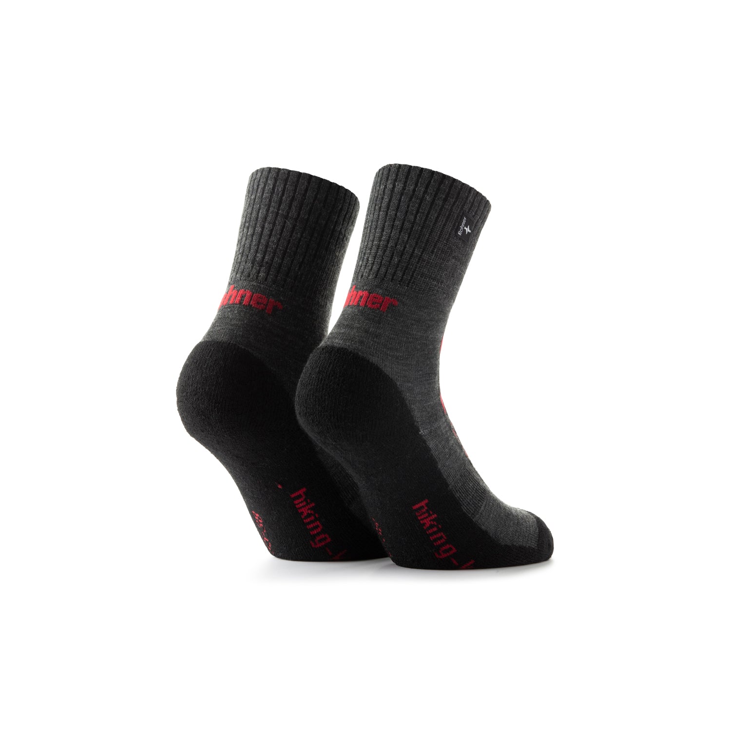 rohner-hiking-kids-wandersocken-anthracite-23-26-wolle image 2