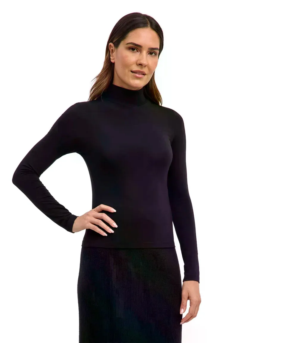 falke-merino-langarmshirt-herren-schwarz-merinowolle image 1