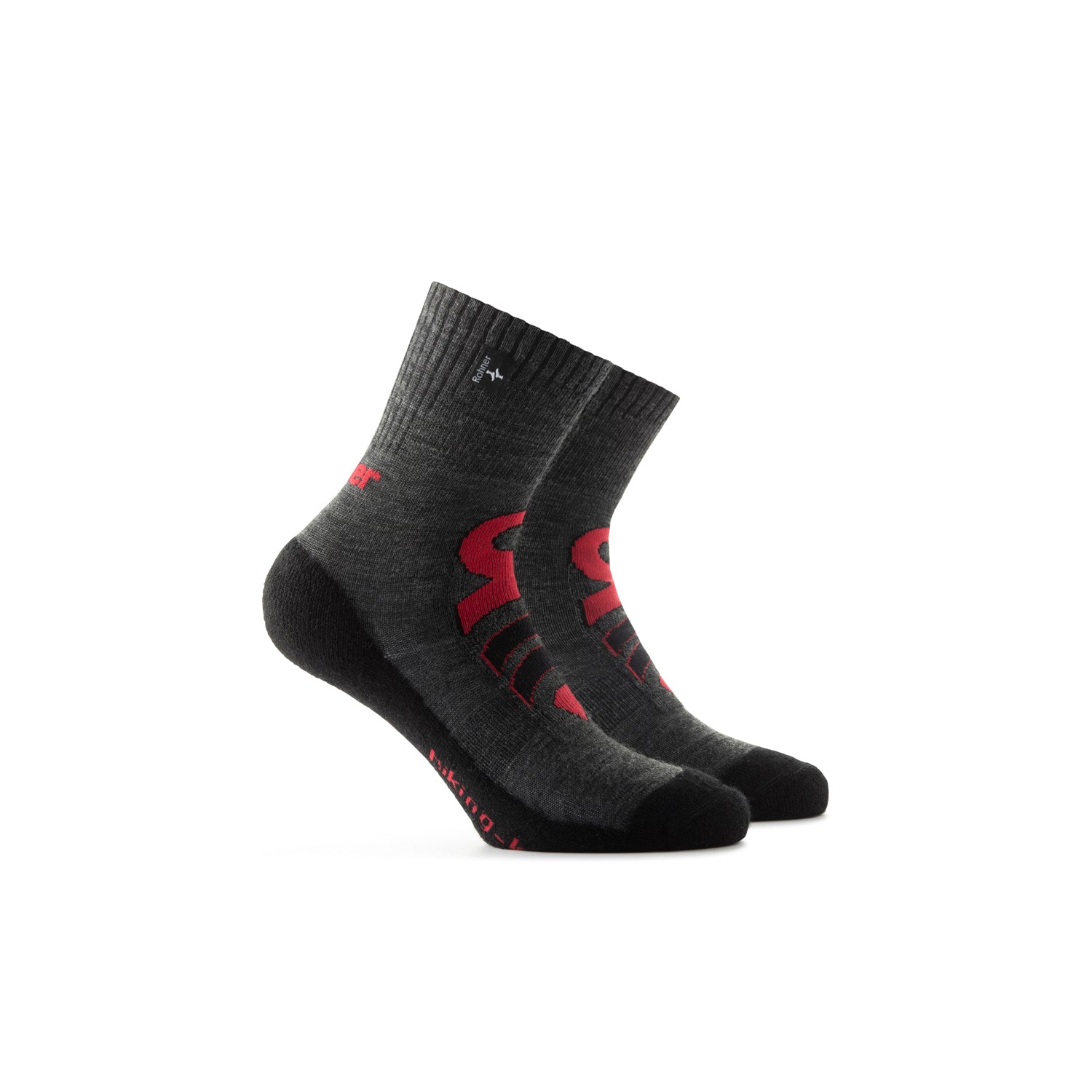 rohner-hiking-kids-wandersocken-anthracite-23-26-wolle image 1