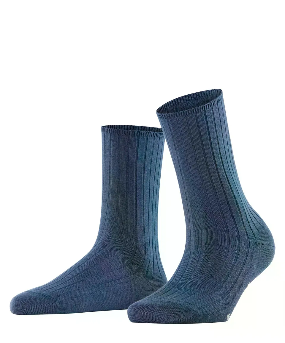 falke-cotton-touch-cotton-rib-socken-blau-39-42 image 1