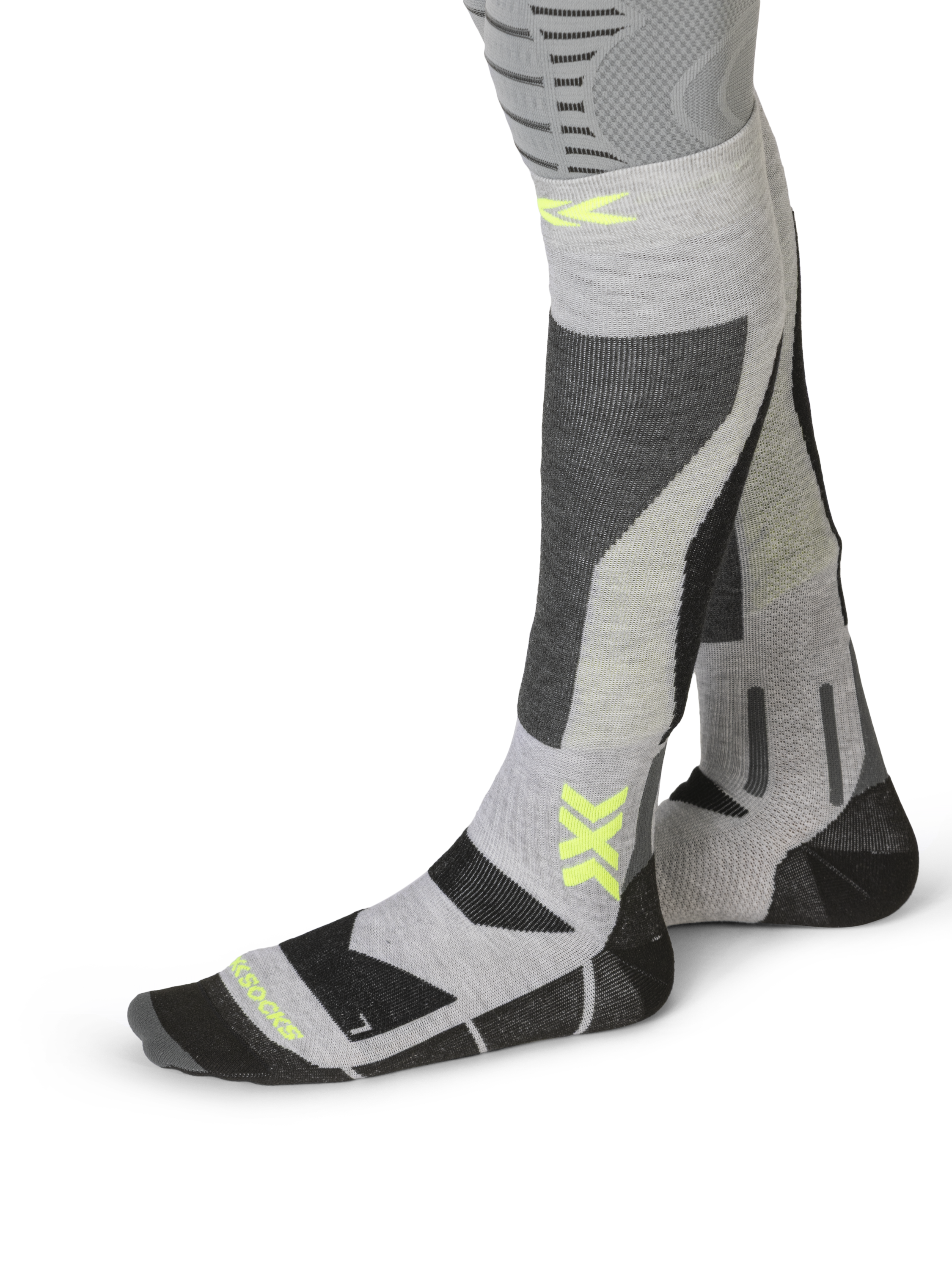 x-socks-snowboard-discover-otc-socken-x-black-light-grey image 3