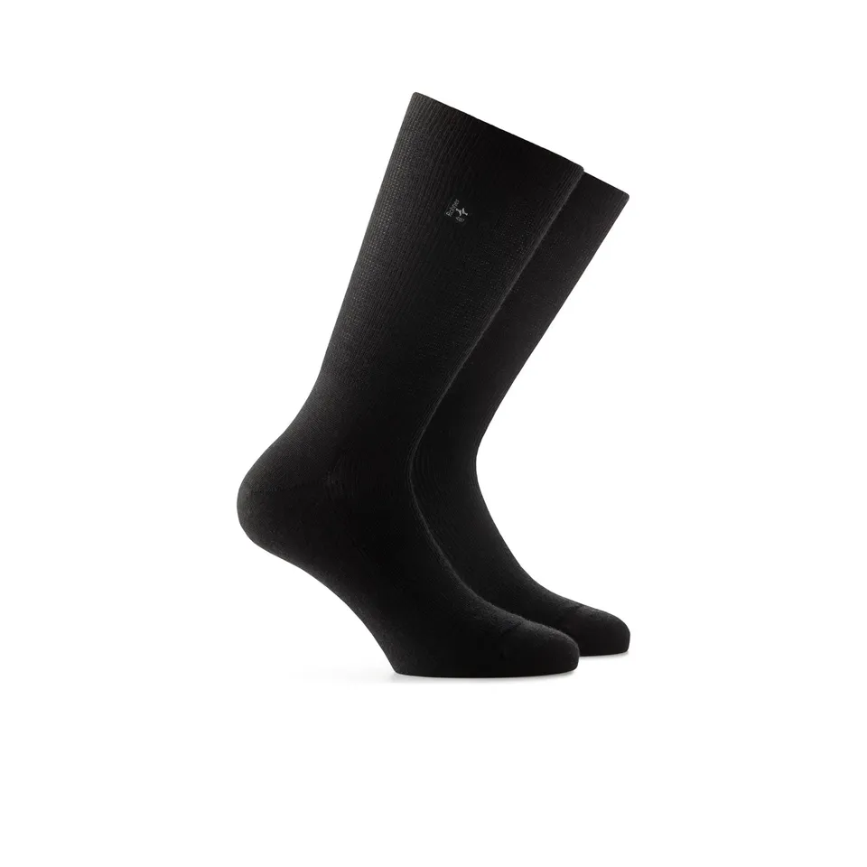 rohner-diabetic-wool-socks-diabetikersocken-schwarz-merinowolle image 1