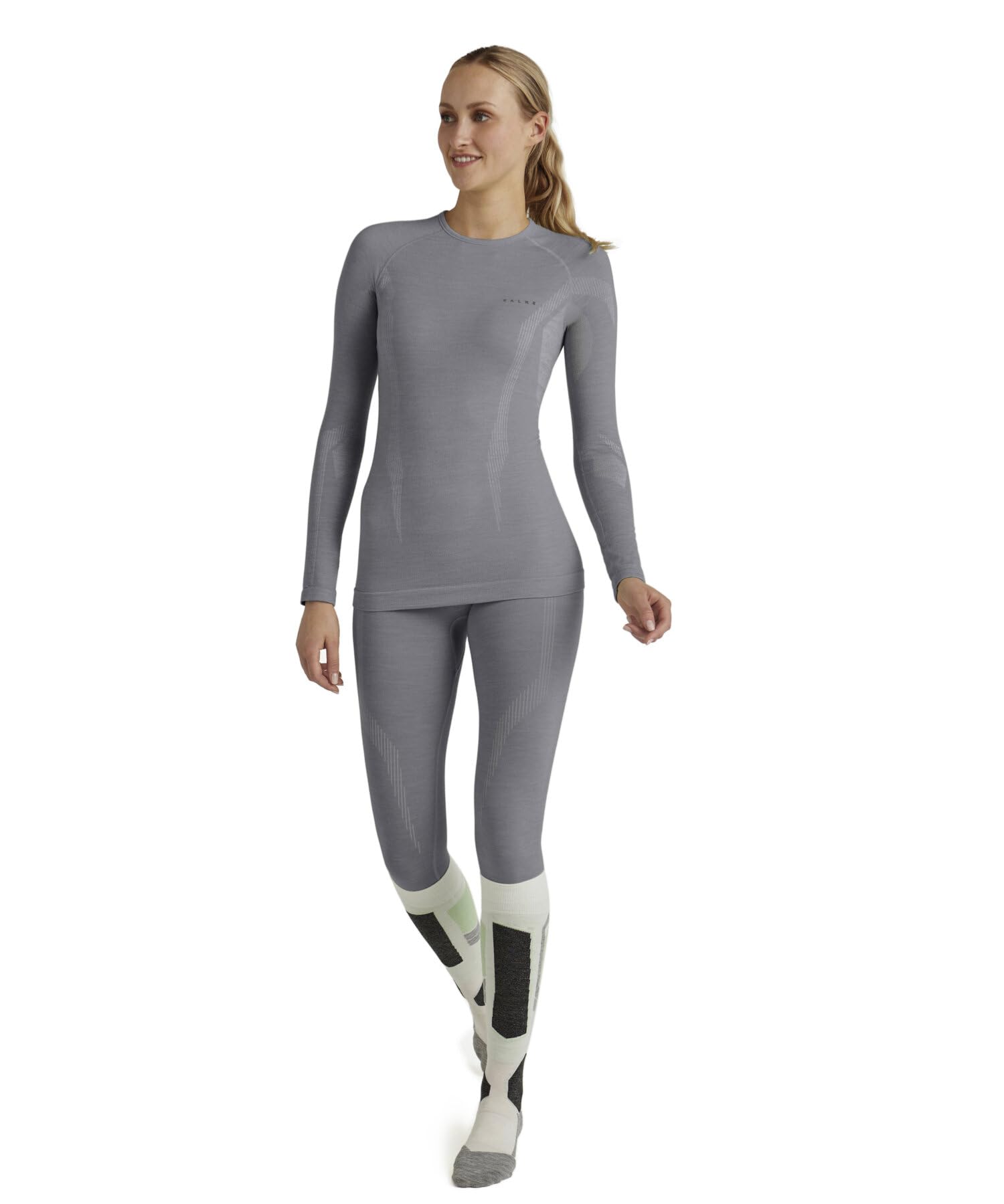 falke-wool-tech-round-neck-funktionsshirt-damen-merinowolle-black image 3