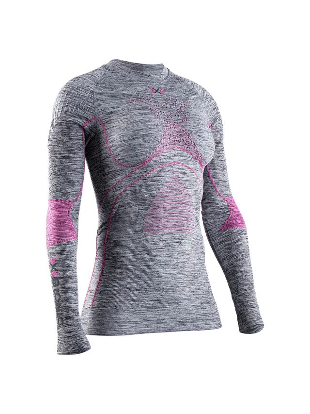 x-socks-energy-accumulator-4-0-melange-funktionsshirt-grey-pink image 1
