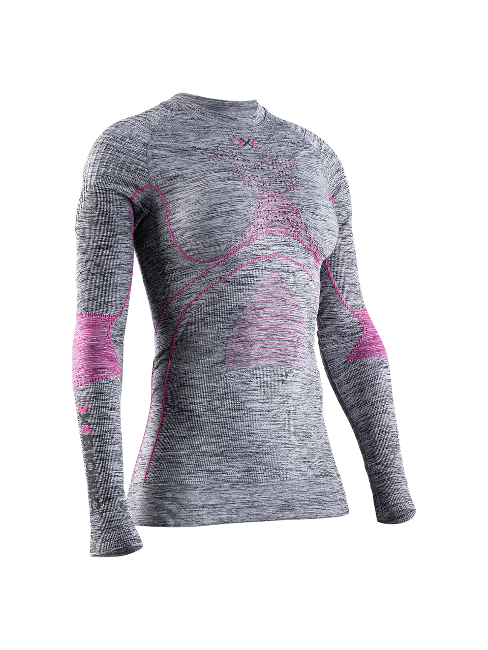 x-socks-energy-accumulator-4-0-melange-funktionsshirt-grey-pink image 1