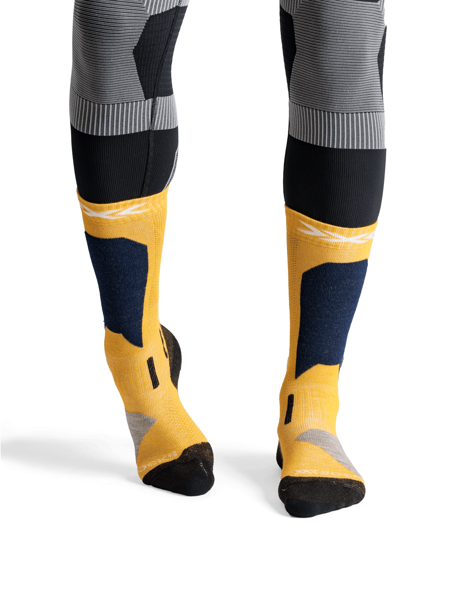 x-bionic-ski-discover-otc-jr-skisocken-x-black-light-grey-merino image 6