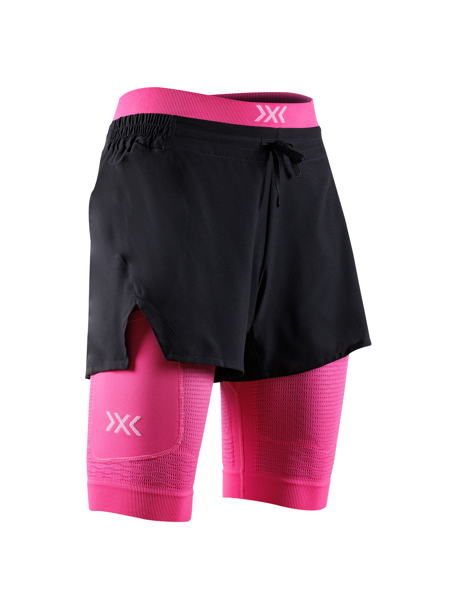 x-socks-effektor-2in1-shorts-damen-x-black-neo-pink image 1