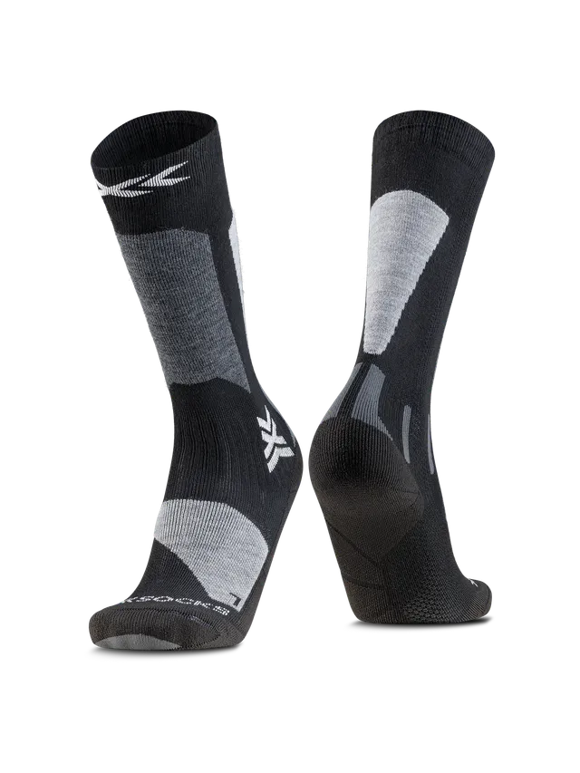 x-bionic-ski-discover-otc-jr-skisocken-x-black-light-grey-merino image 1