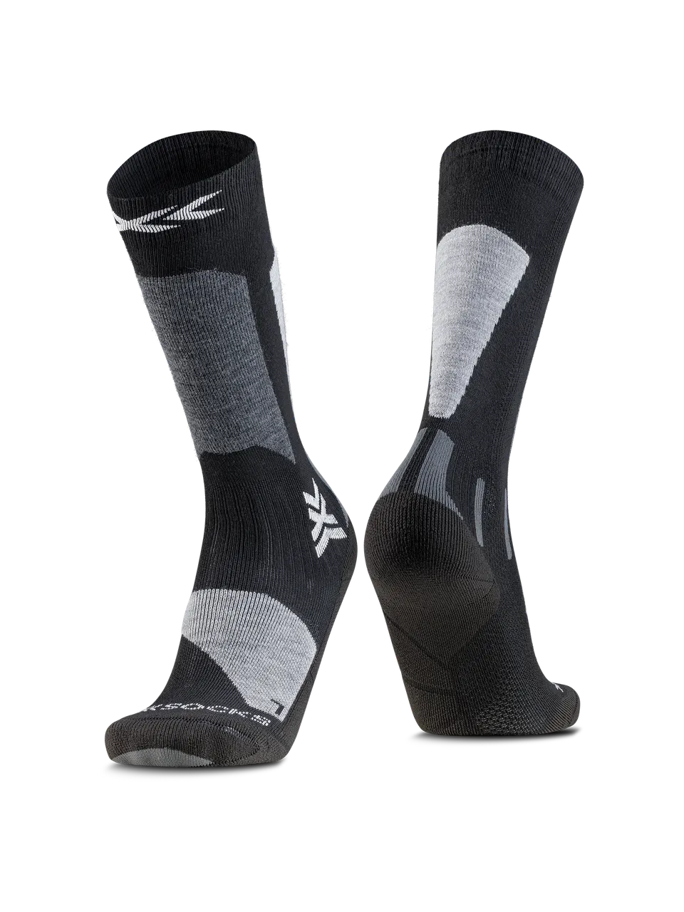 x-bionic-ski-discover-otc-jr-skisocken-x-black-light-grey-merino image 1