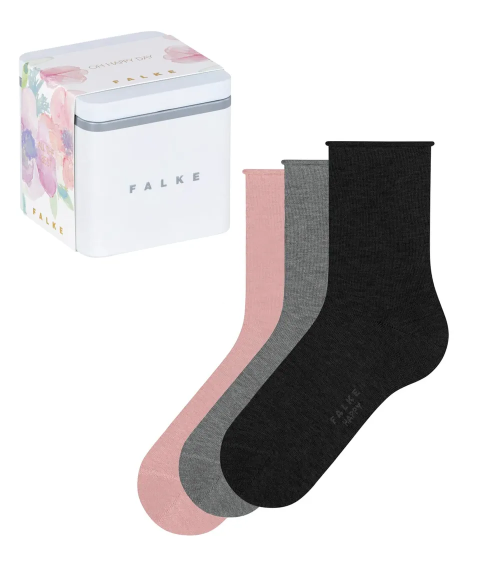 falke-happy-giftbox-3-pack-35-38-black-grey-pink image 1