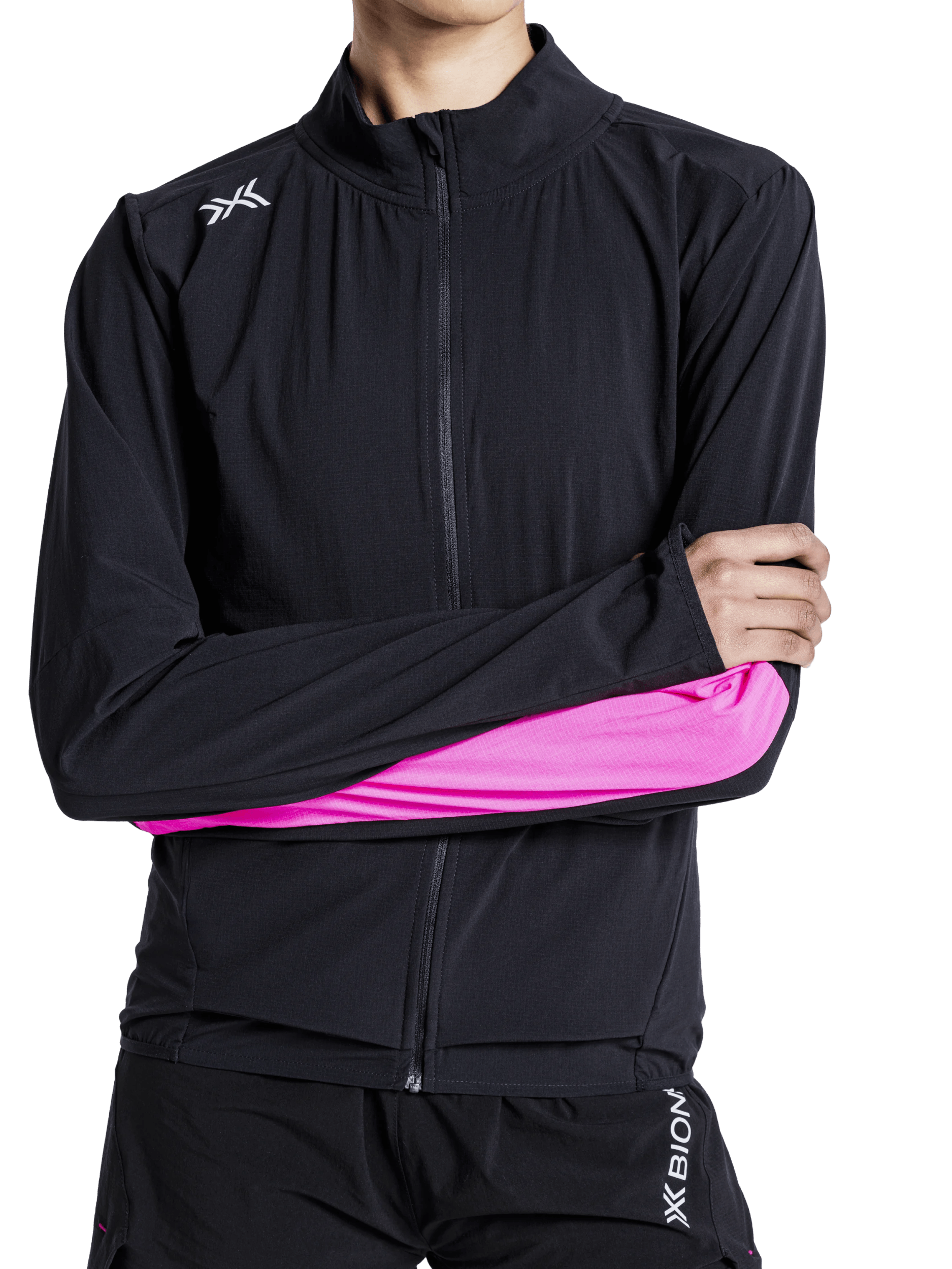 x-socks-corefusion-run-jacket-damen-laufjacke-schwarz-pink-m image 7