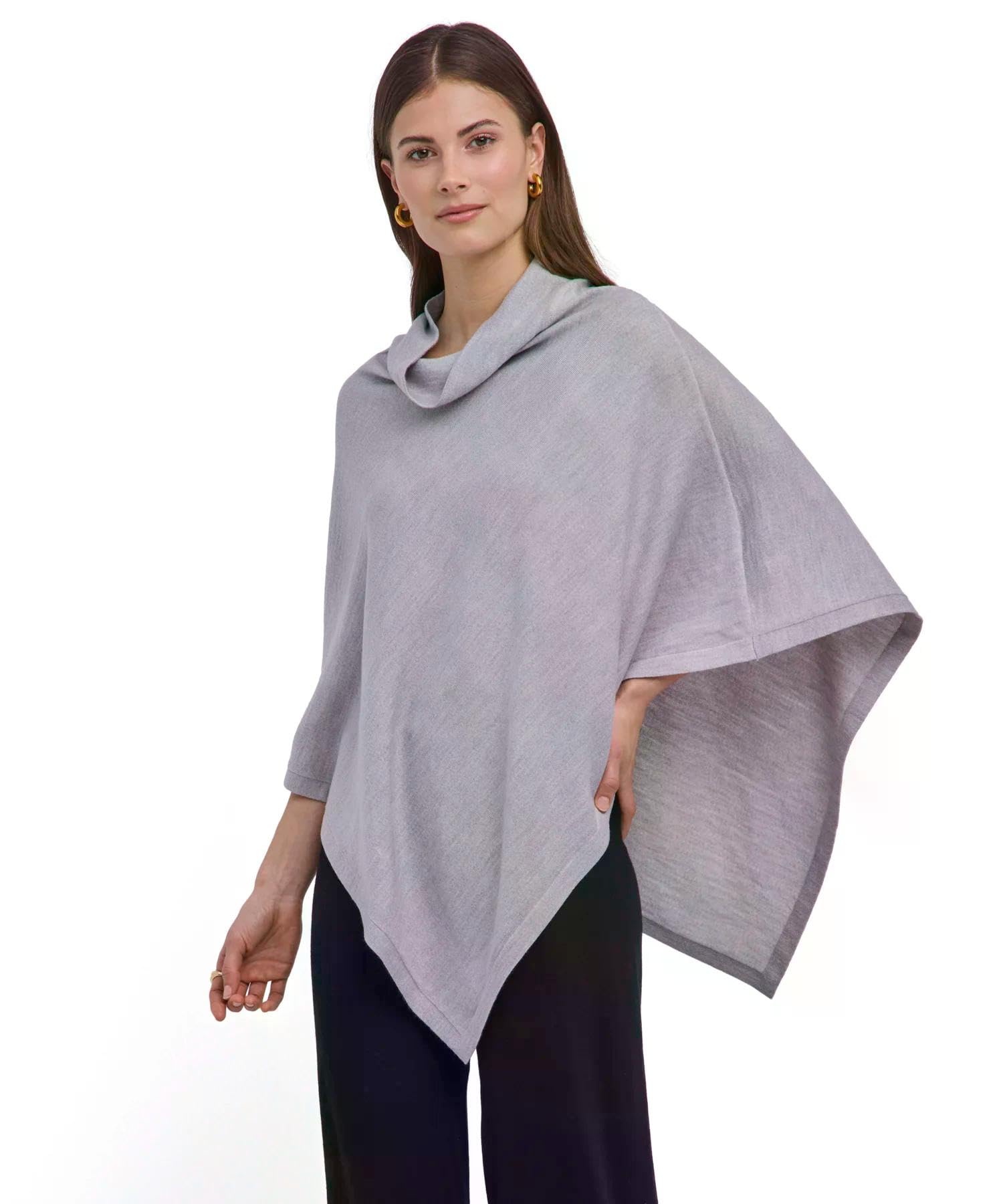 falke-merino-favorites-poncho-merinowolle-schwarz-damen image 8