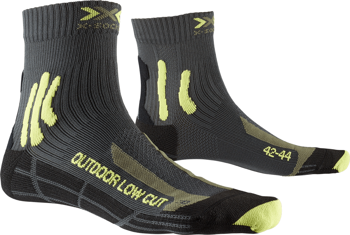 x-socks-trek-outdoor-low-cut-trekkingsocken-anthracite-red-35-38 image 6