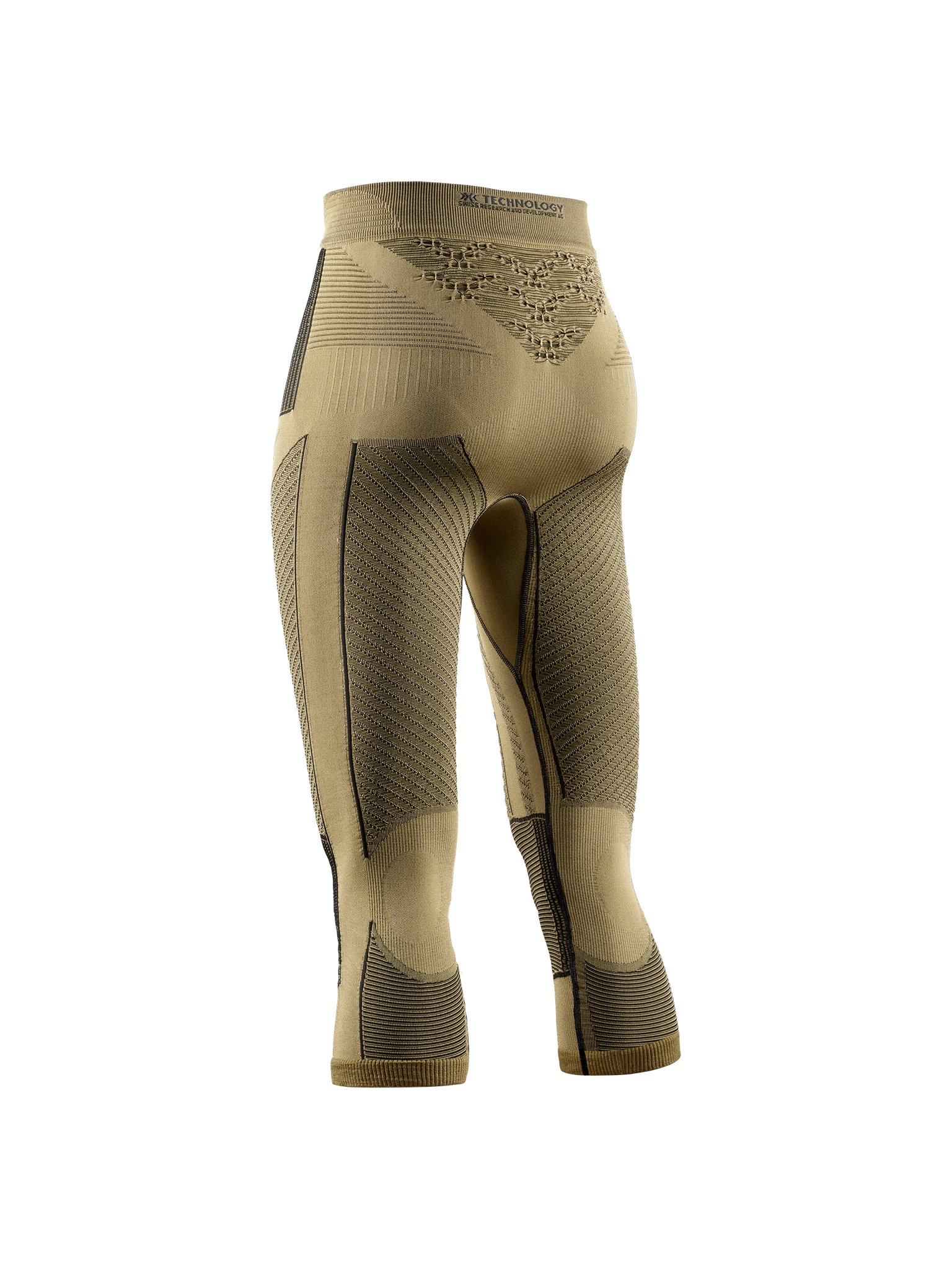 x-bionic-radiactor-4-0-pants-3-4-damen-gold-black-thermoregulierend image 2