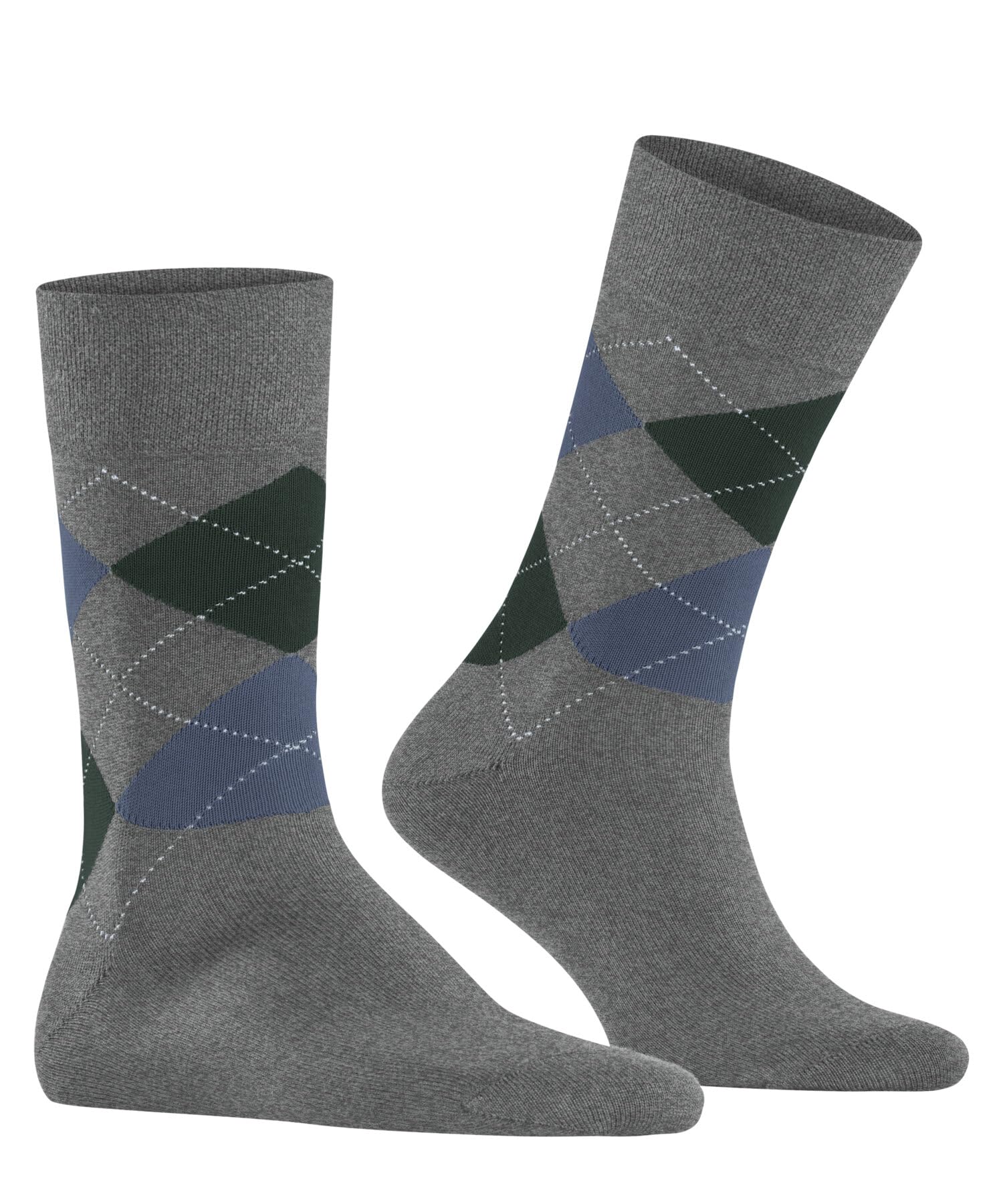 falke-sensitive-argyle-socken-herren-grau-39-42-baumwolle image 4