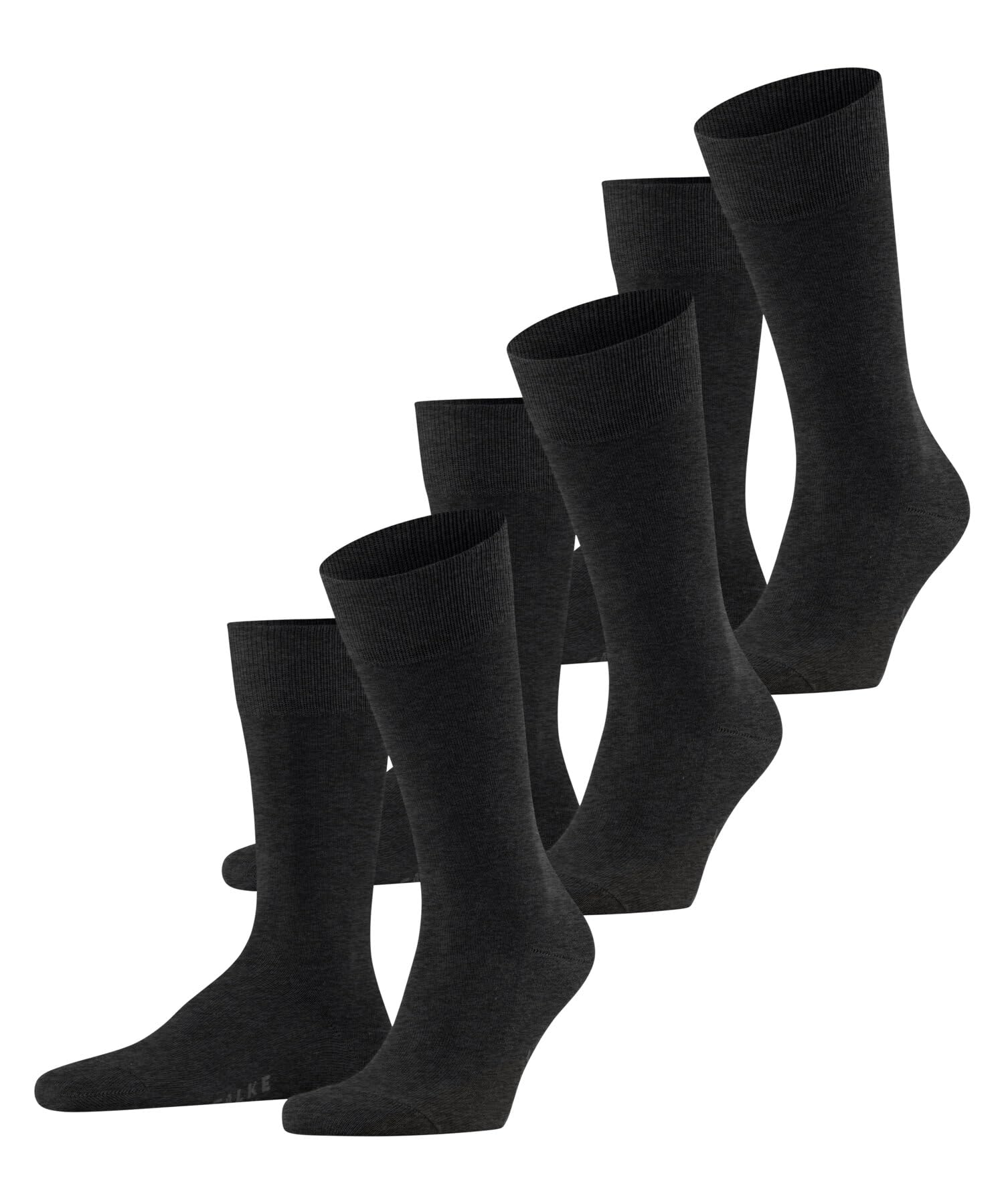 falke-family-herren-socken-schwarz-39-42-3er-pack-baumwolle image 6