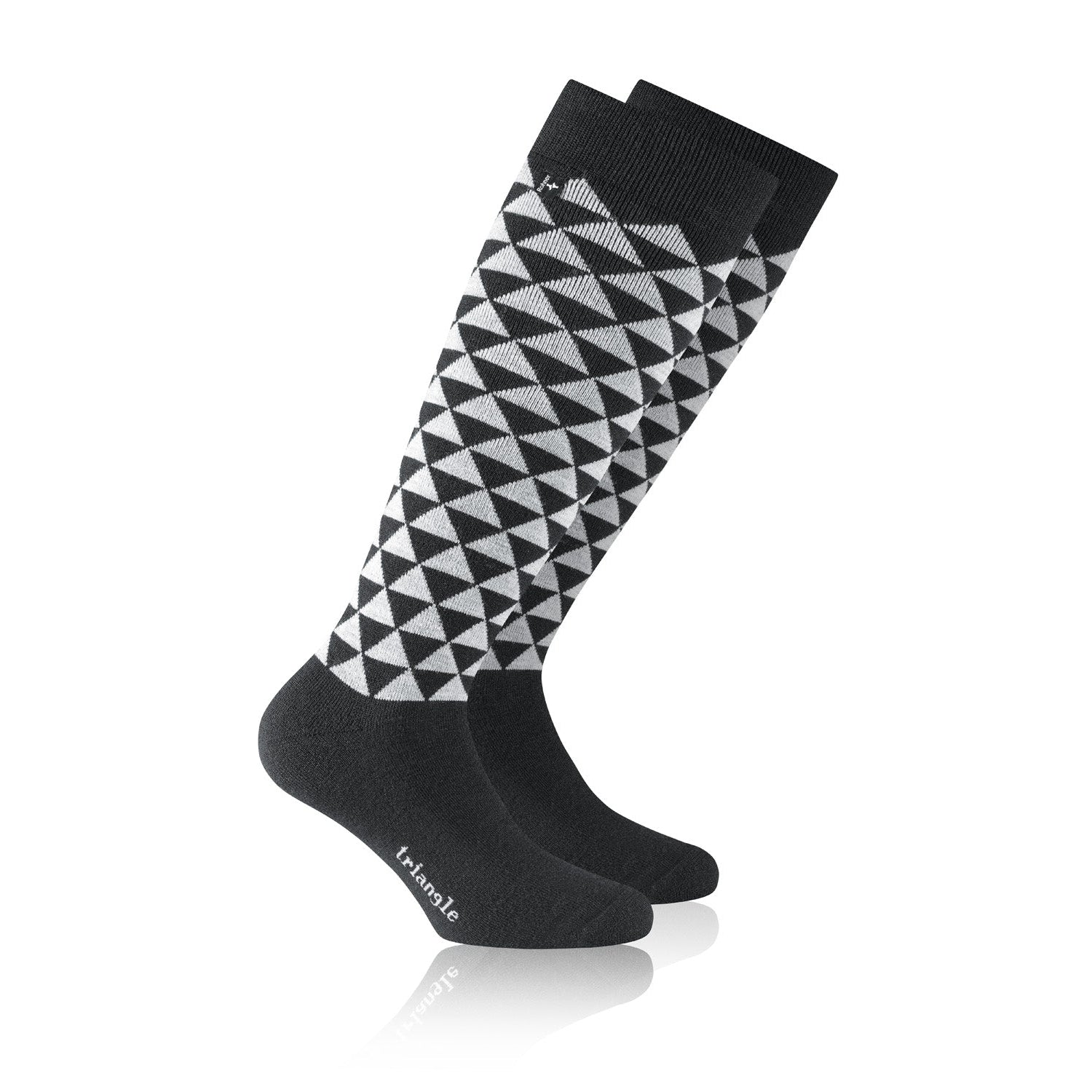rohner-triangle-skisocke-wolle-schwarz-39-41-warm image 1