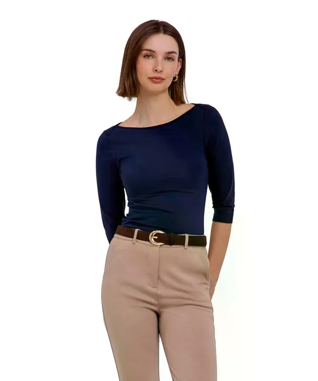 falke-cotton-touch-3-4-pullover-damen-schwarz-s-baumwolle image 1