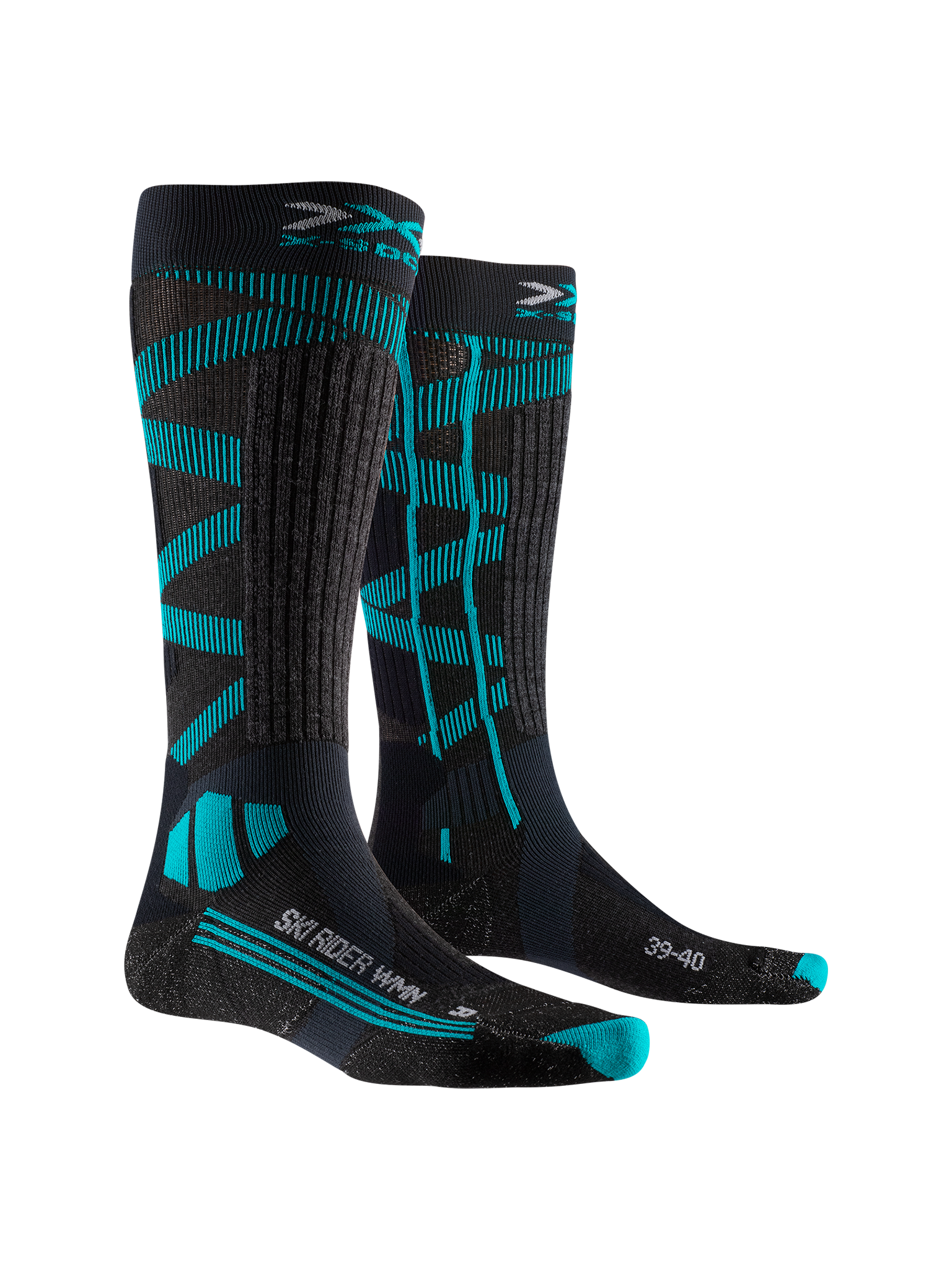 x-socks-ski-rider-silver-4-0-wmn-skisocken-grau-37-38 image 1
