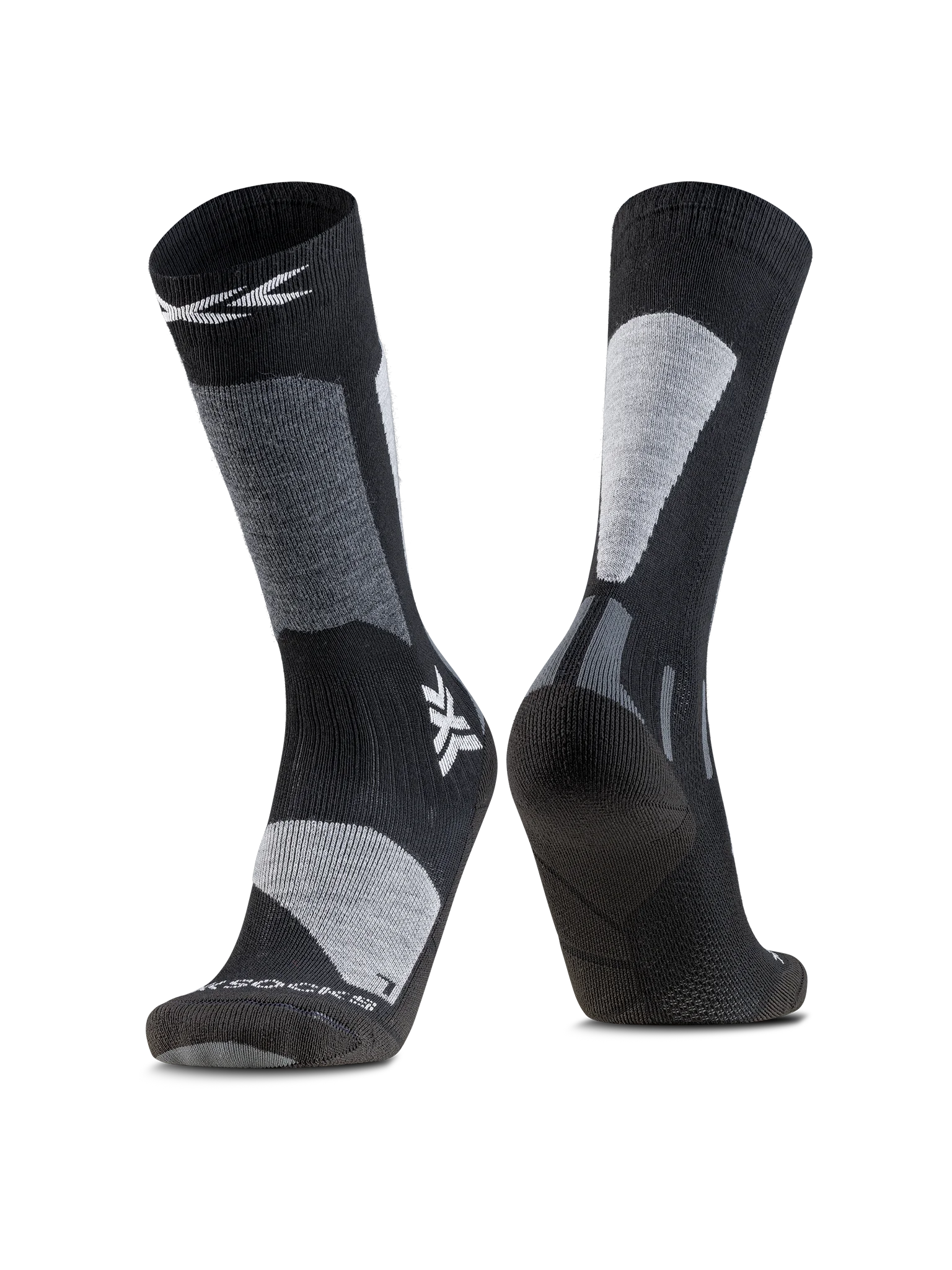 x-bionic-ski-discover-otc-jr-skisocken-x-black-light-grey-merino image 1
