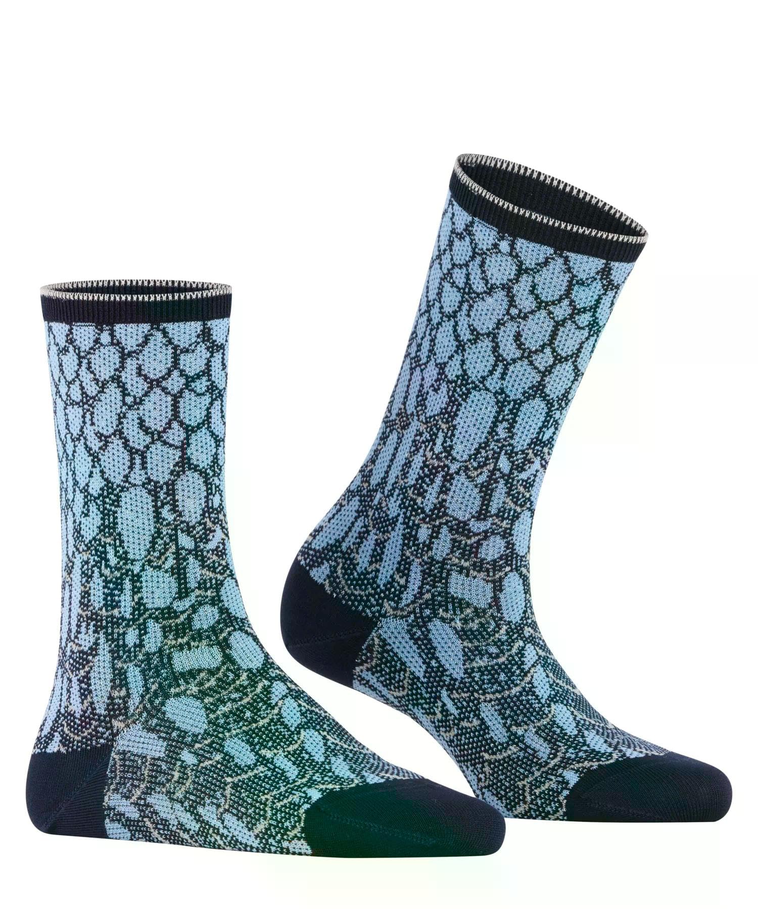 falke-family-owl-rhapsody-socken-grau-baumwolle-lurex-federmotiv image 3