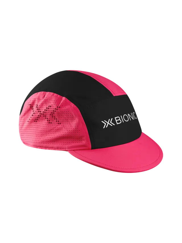 x-socks-running-cap-laufcap-schwarz-pink-atmungsaktiv-uni image 1