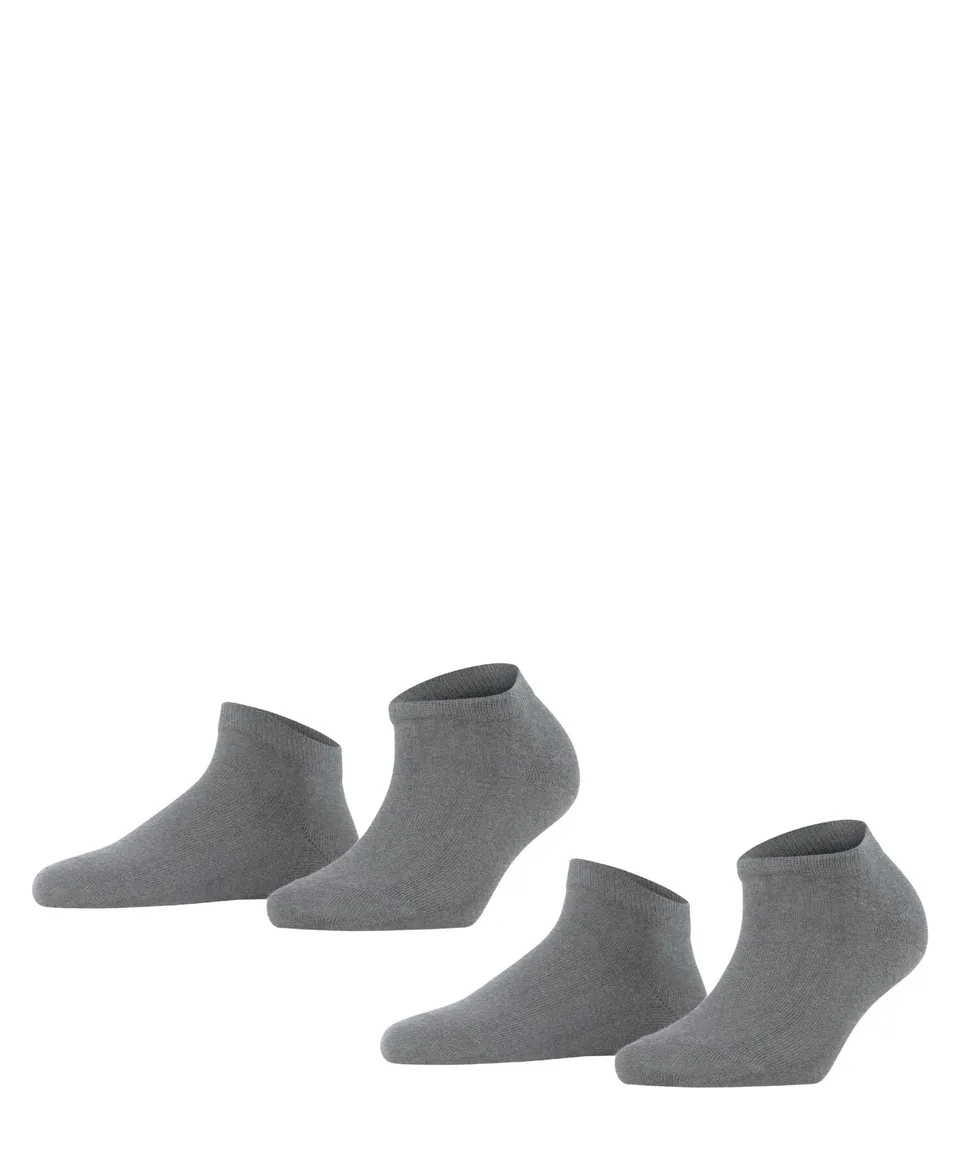 falke-happy-sneakersocken-damen-grau-2-paar-baumwolle image 1
