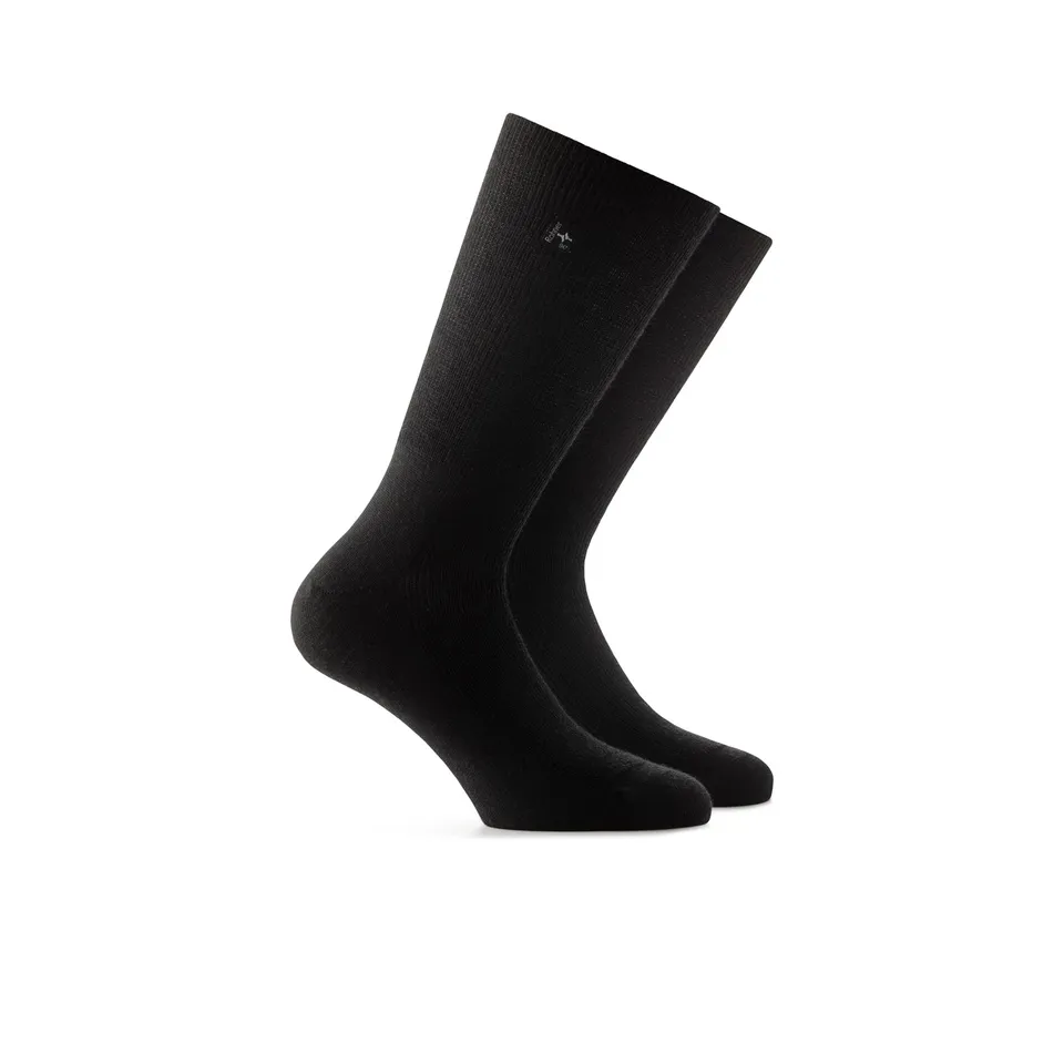 rohner-diabetic-wool-socks-wide-diabetikersocken-schwarz-39-41 image 1