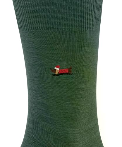 falke-airport-x-mas-dachshund-socken-hunter-green-43-44 image 8