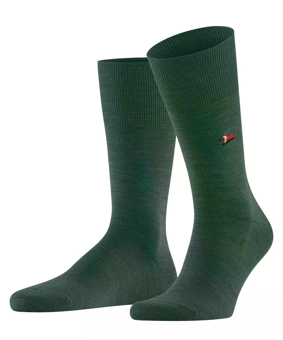 falke-airport-x-mas-dachshund-socken-hunter-green-43-44 image 1