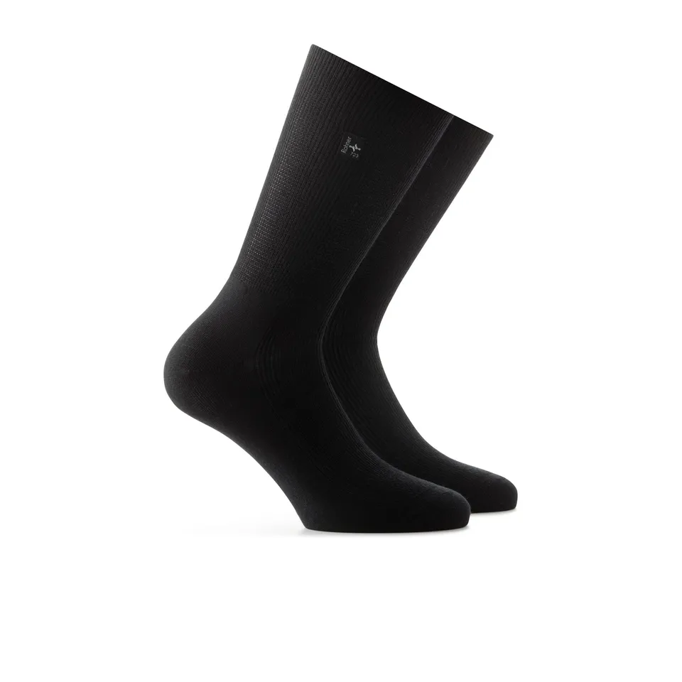 rohner-diabetic-socks-cotton-diabetikersocken-baumwolle-schwarz image 1