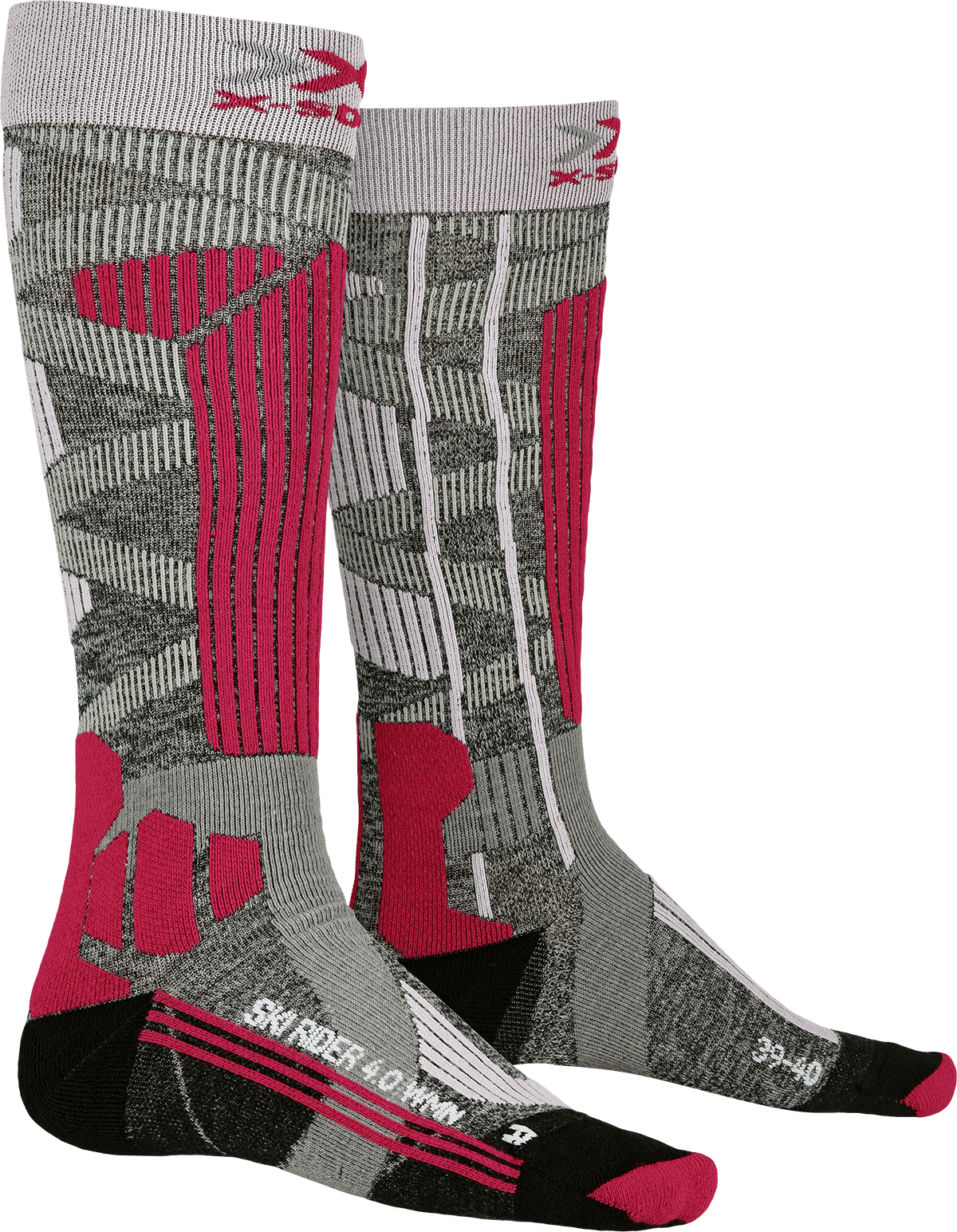 x-socks-ski-rider-4-0-wmn-skisocken-grey-damen image 6