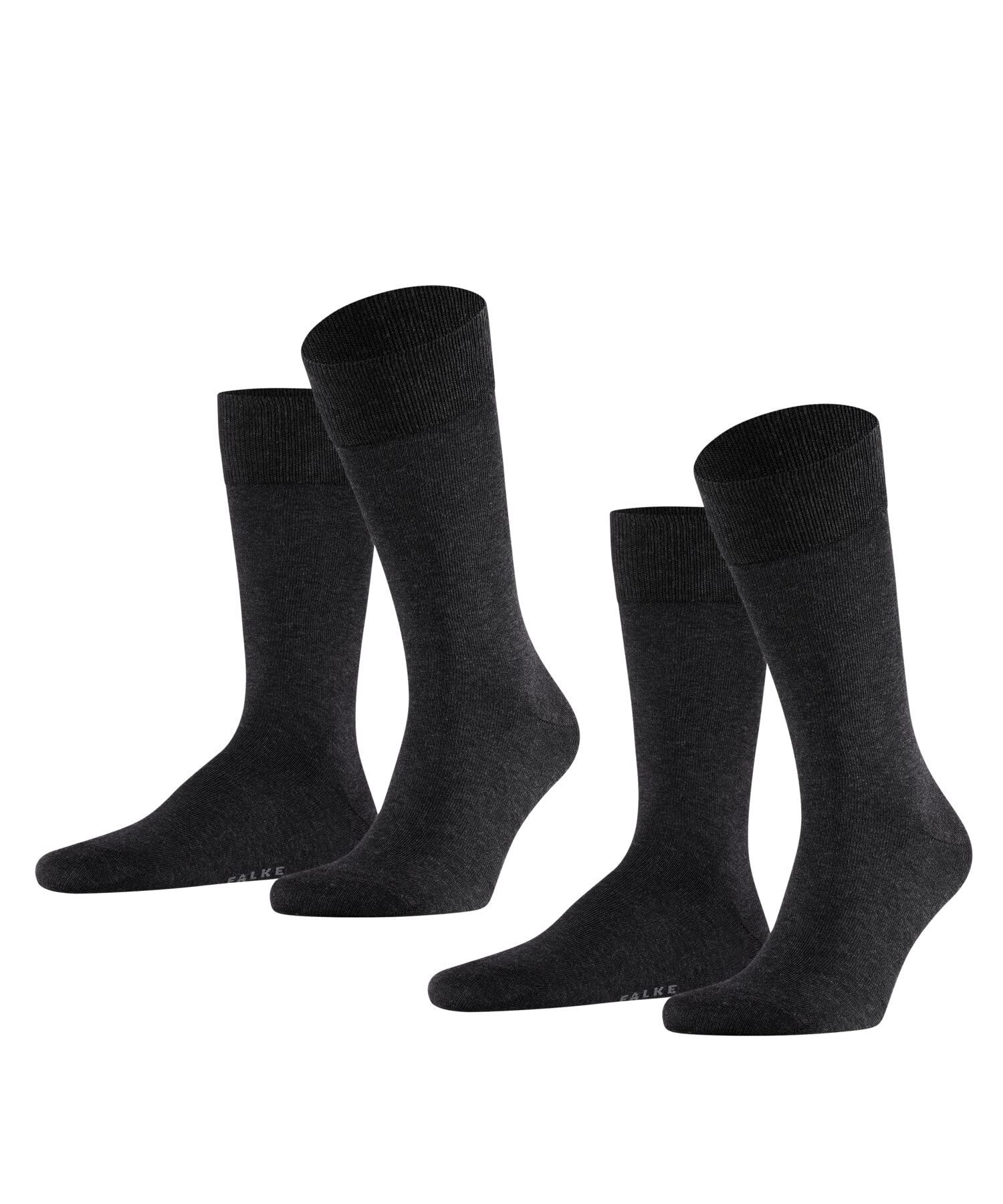 falke-happy-2-pack-herrensocken-baumwolle-schwarz-39-42 image 6
