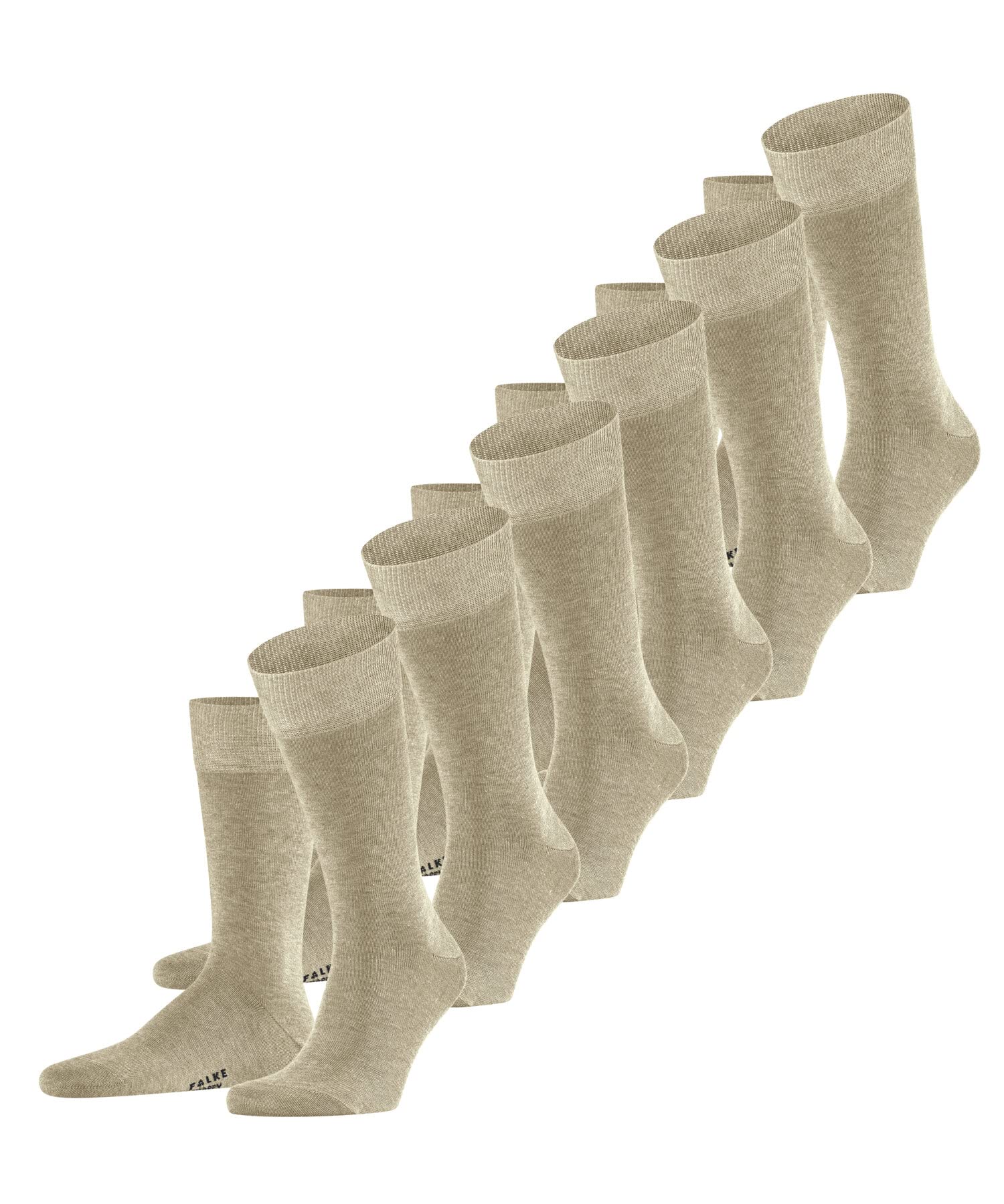 falke-happy-herrensocken-6-paar-baumwolle-schwarz-multipack image 8