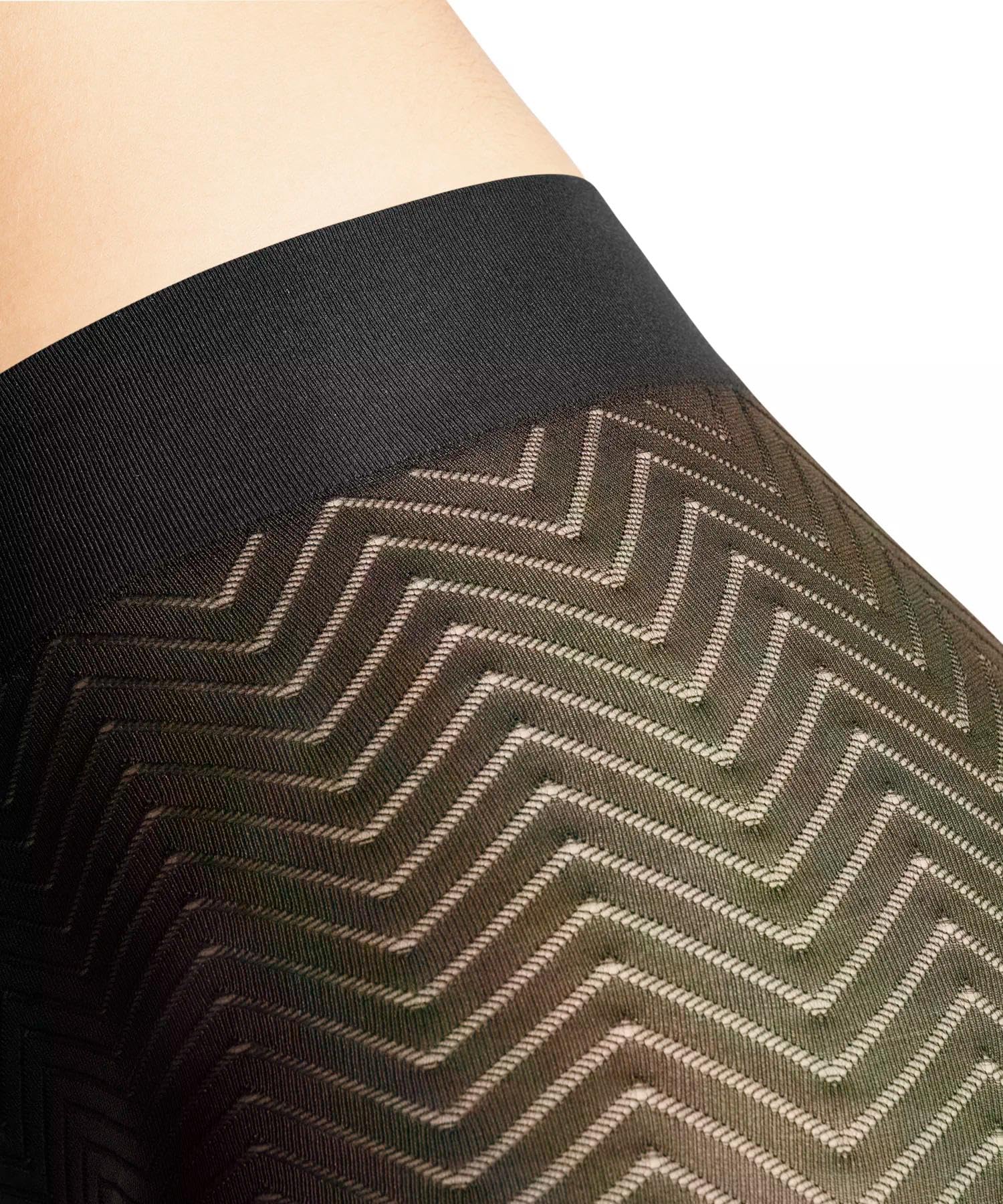 falke-chevron-50-den-strumpfhose-schwarz-gemustert-zickzack image 3