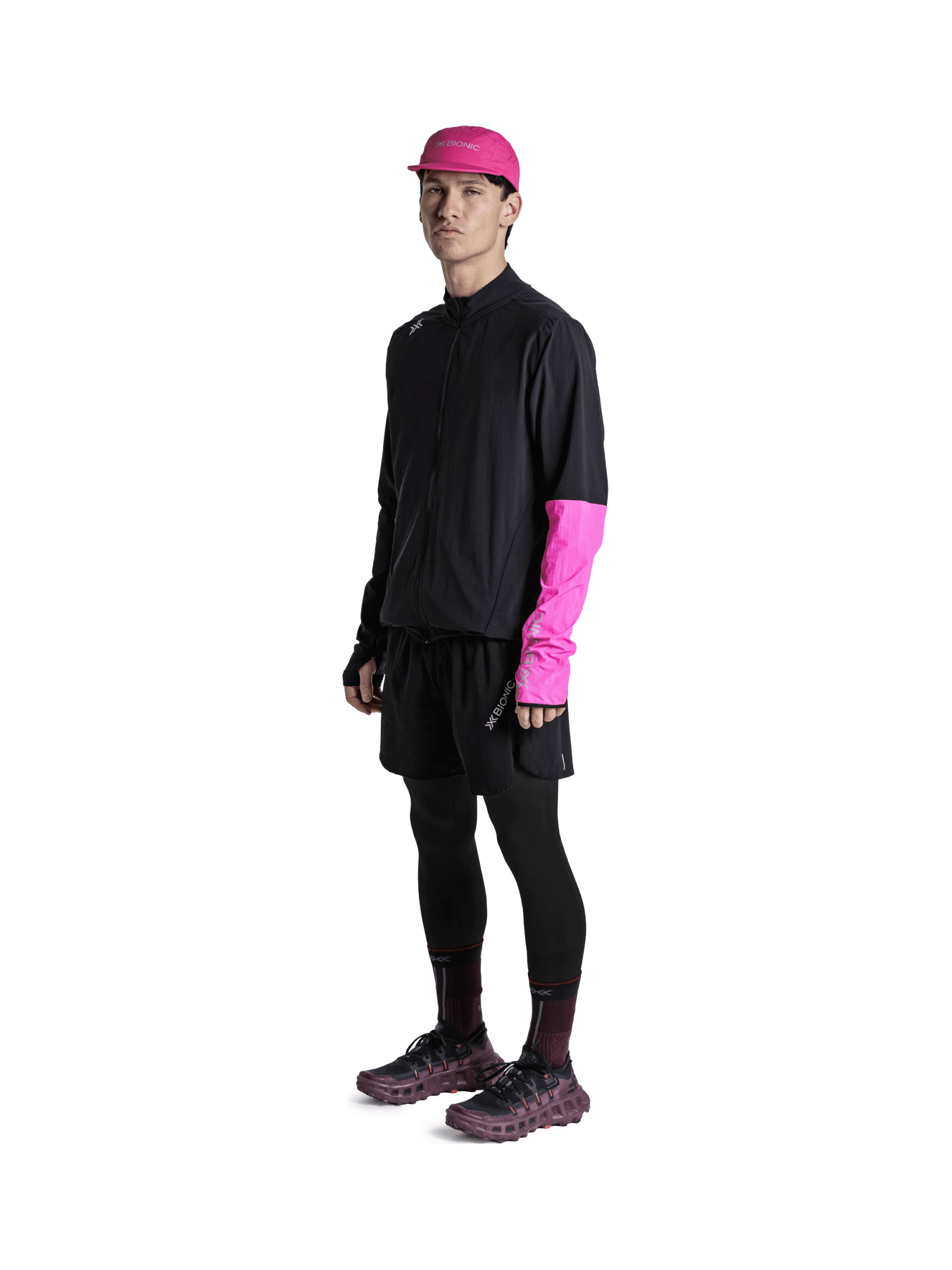 x-socks-corefusion-run-jacket-herren-laufjacke-schwarz-pink-m image 3