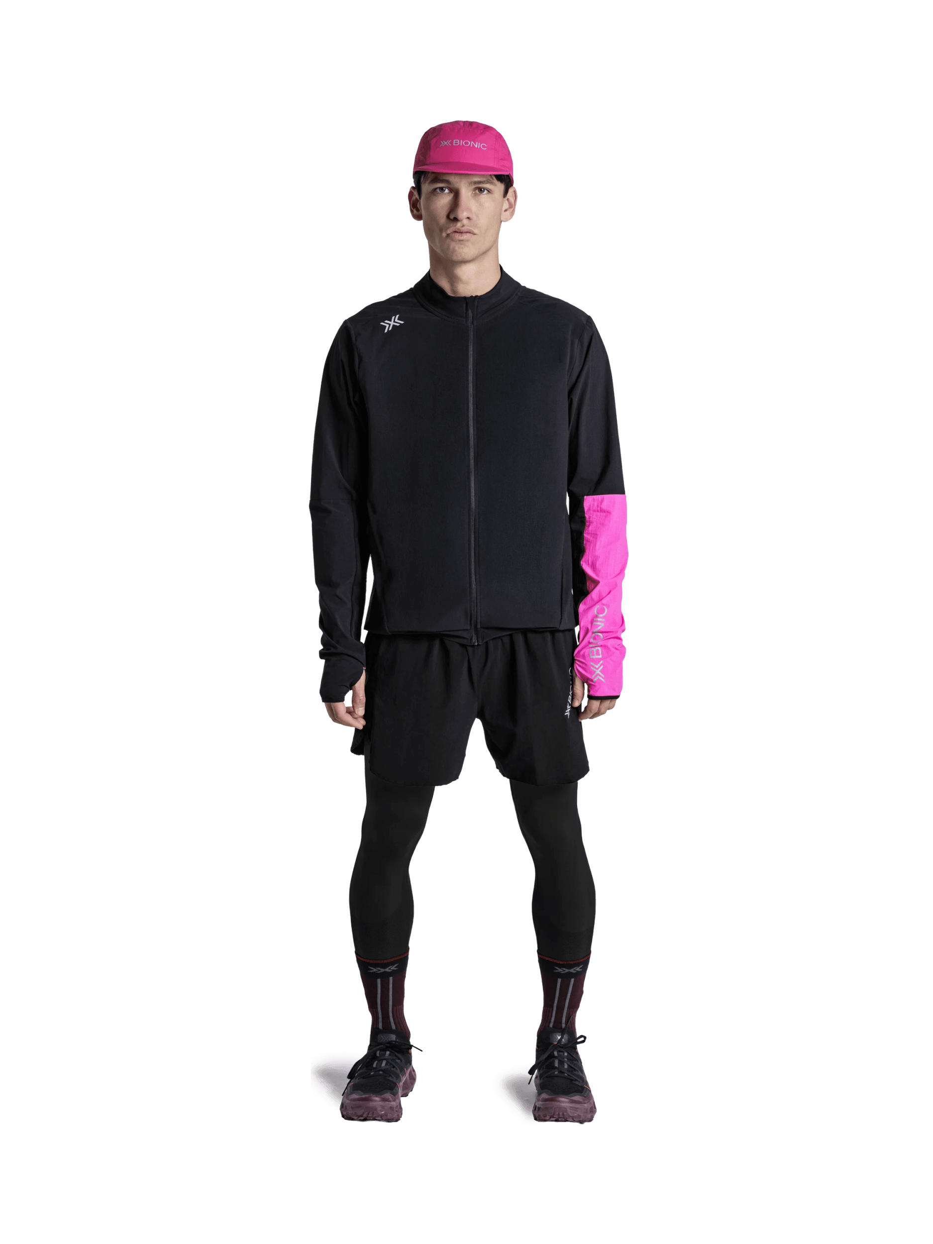 x-socks-corefusion-run-jacket-herren-laufjacke-schwarz-pink-m image 2