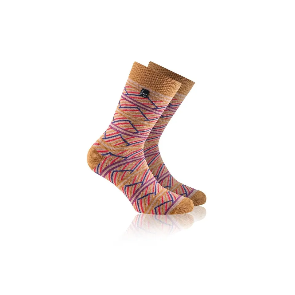 rohner-fashion-522-socken-gold-multicolor-temperaturausgleichend image 1