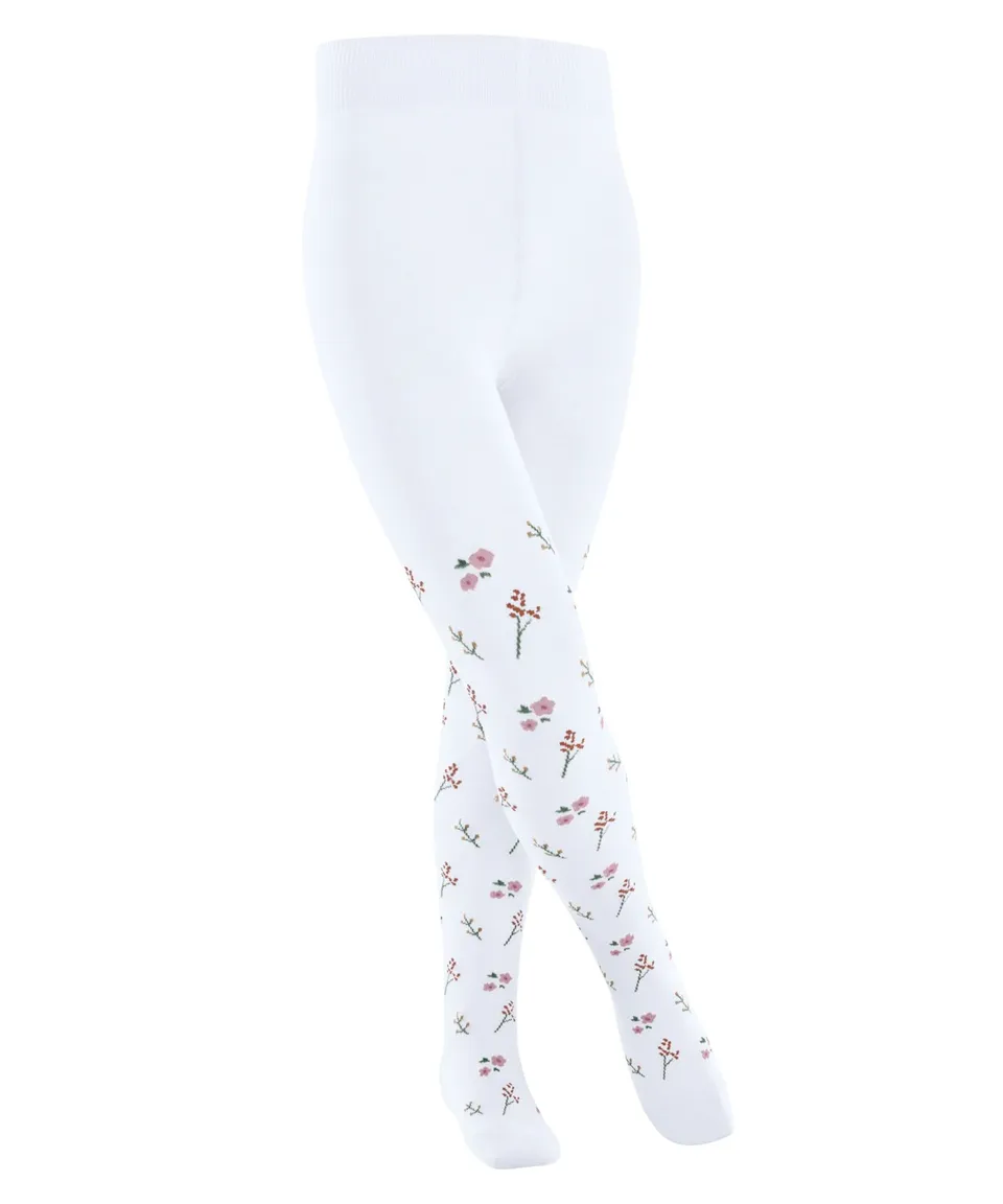 falke-family-little-flowers-kinder-strumpfhose-baumwolle-wei image 1