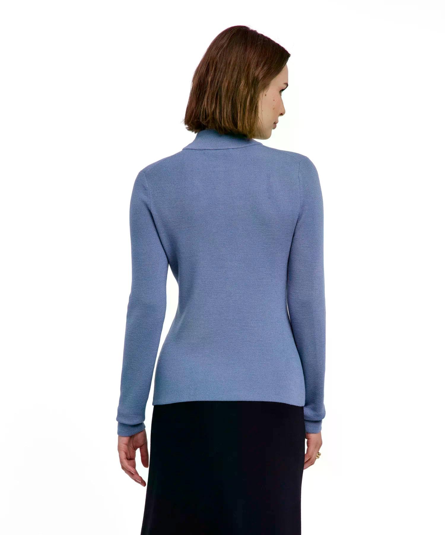 falke-ultrafine-mock-neck-pullover-s-merinowolle-schwarz image 2