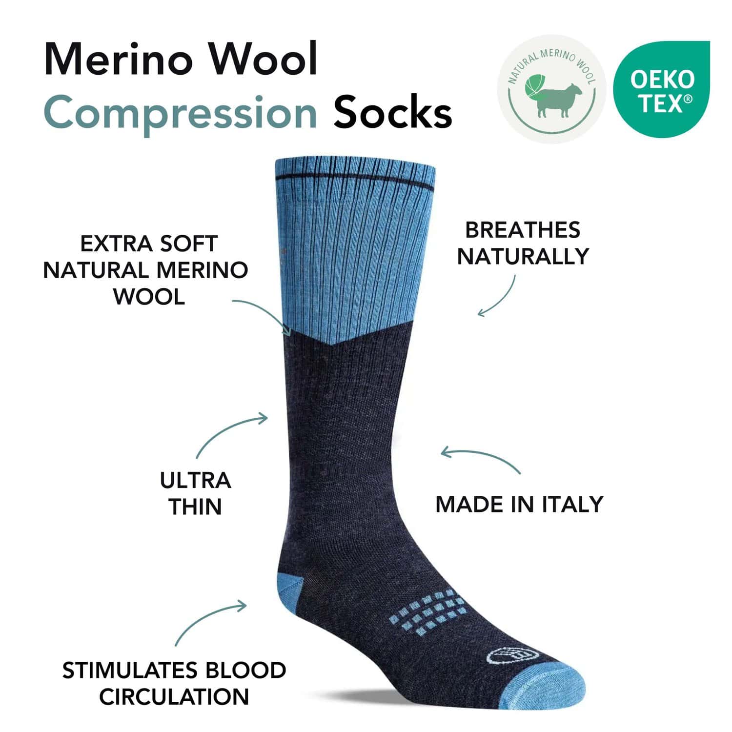 wundersocks-merino-compression-laufsocken-2er-pack-schwarz image 5