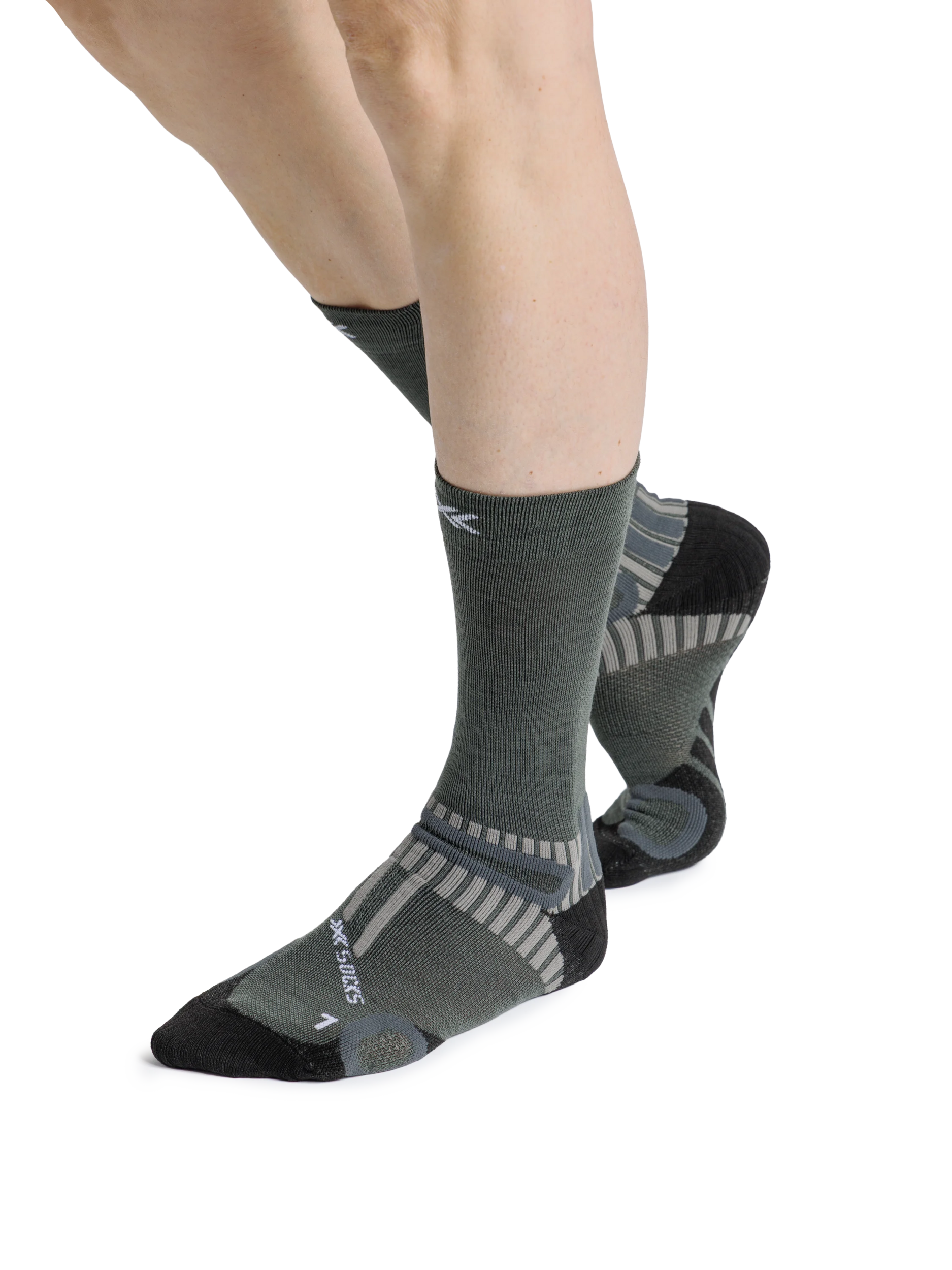 x-socks-hike-perform-merino-crew-wandersocken-heather-grey image 6