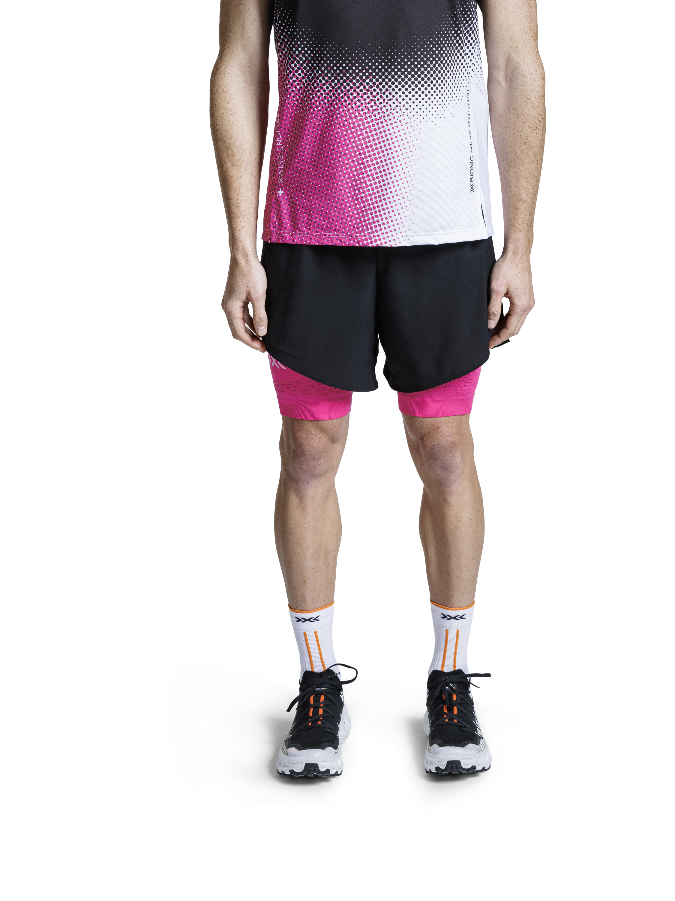 x-bionic-effektor-2in1-shorts-laufshorts-herren-x-black-neo-pink image 3