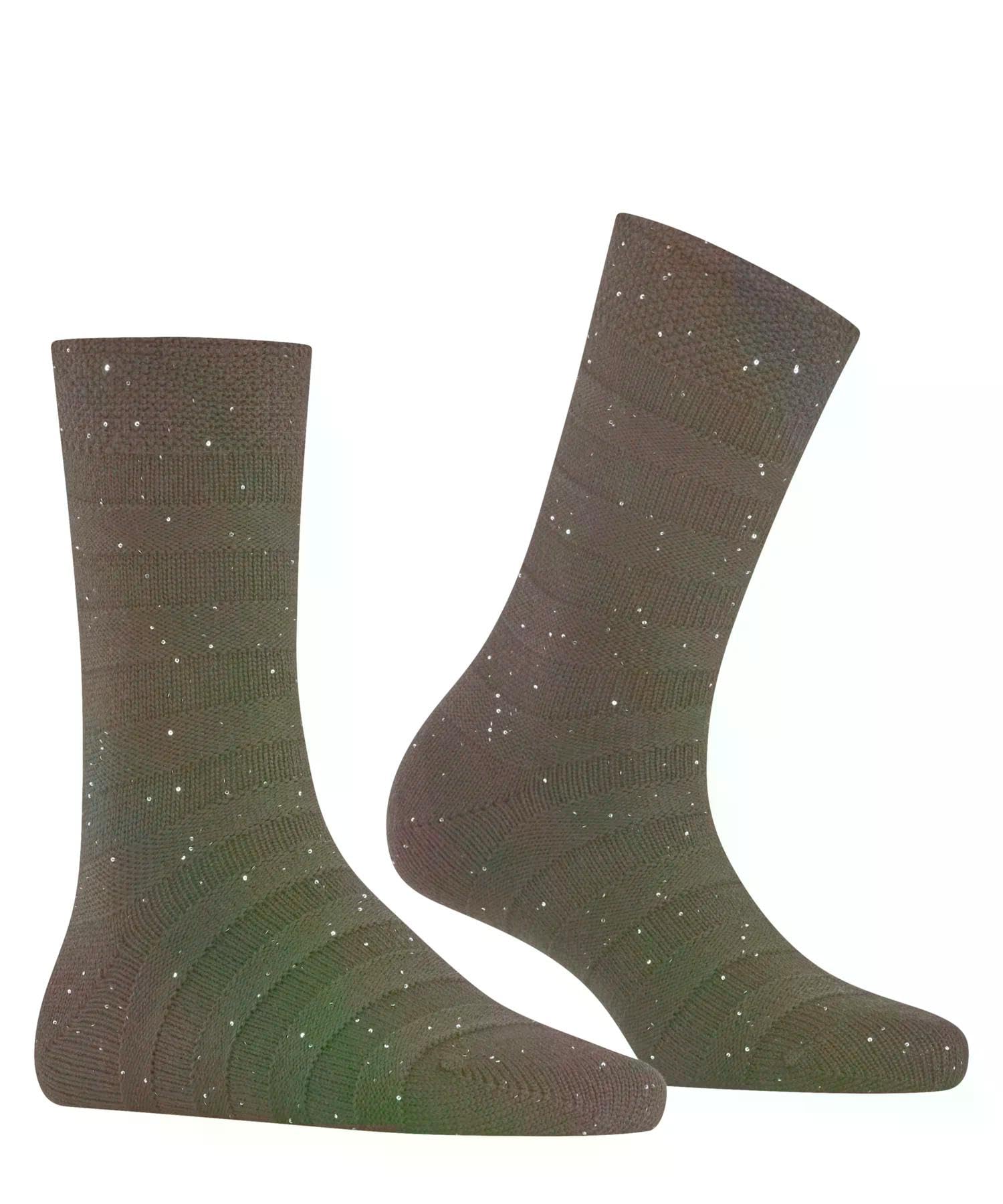 falke-family-sparkle-stripes-socken-braun-39-42-wolle-glitzer image 5