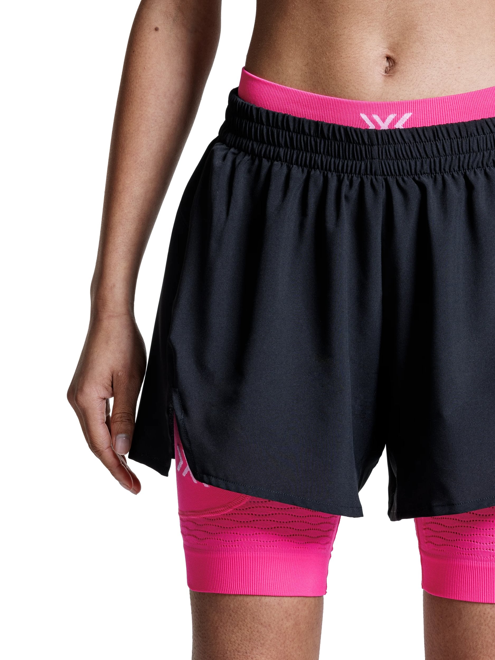 x-socks-effektor-2in1-shorts-damen-x-black-neo-pink image 3