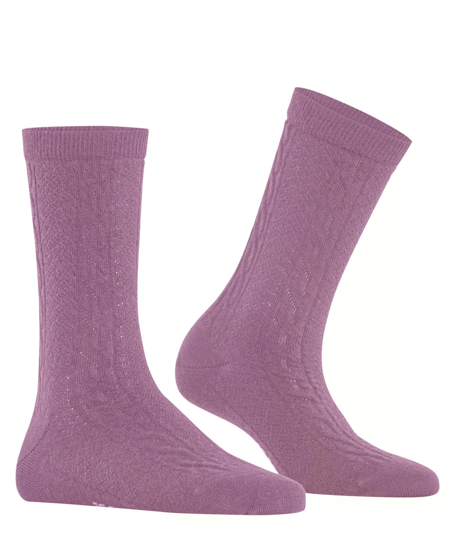 falke-declivity-socken-blush-35-38-merinowolle-zopf image 4