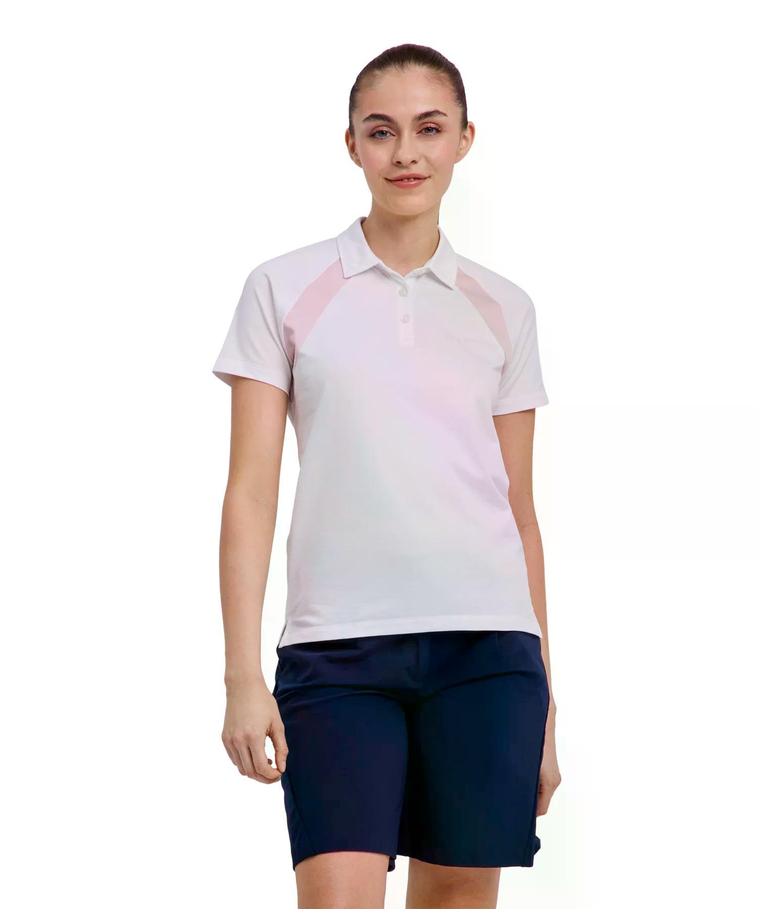 falke-golf-poloshirt-damen-wei-kurzarm-funktional-pique image 1