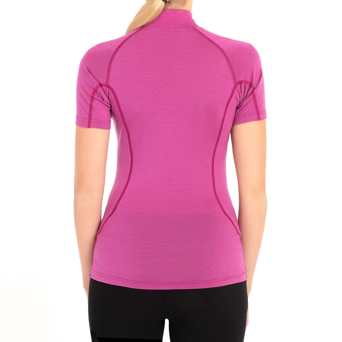 wundersocks-merino-clothing-katy-t-shirt-damen-kurzarm-zip-geruchshemmend image 6